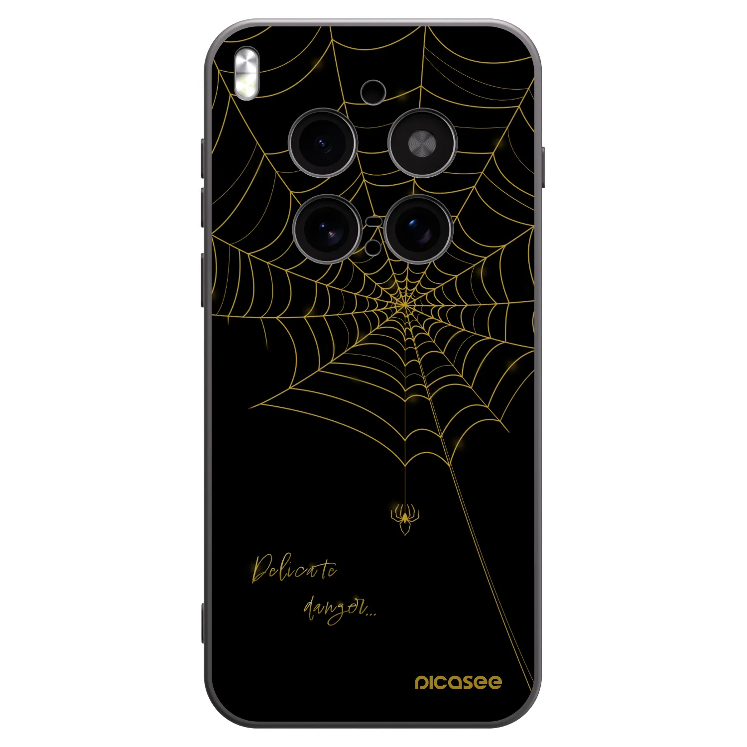 Picasee crna silikonska maskica za Vivo X300 Pro - Delicate danger