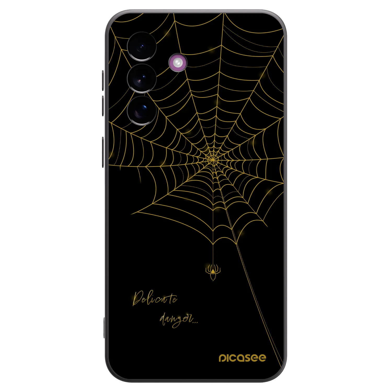 Picasee crna silikonska maskica za Samsung Galaxy A37 - Delicate danger