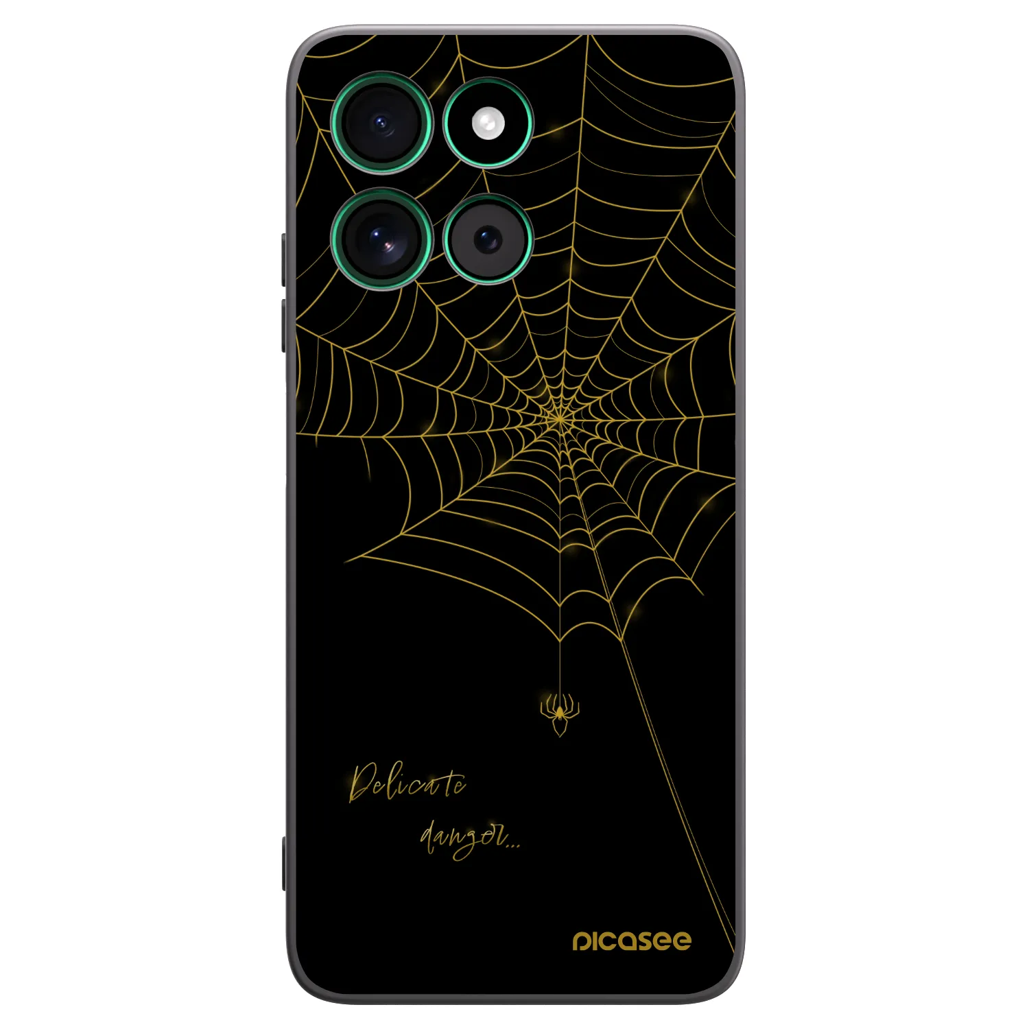 Picasee crna silikonska maskica za Motorola Moto G57 Power - Delicate danger