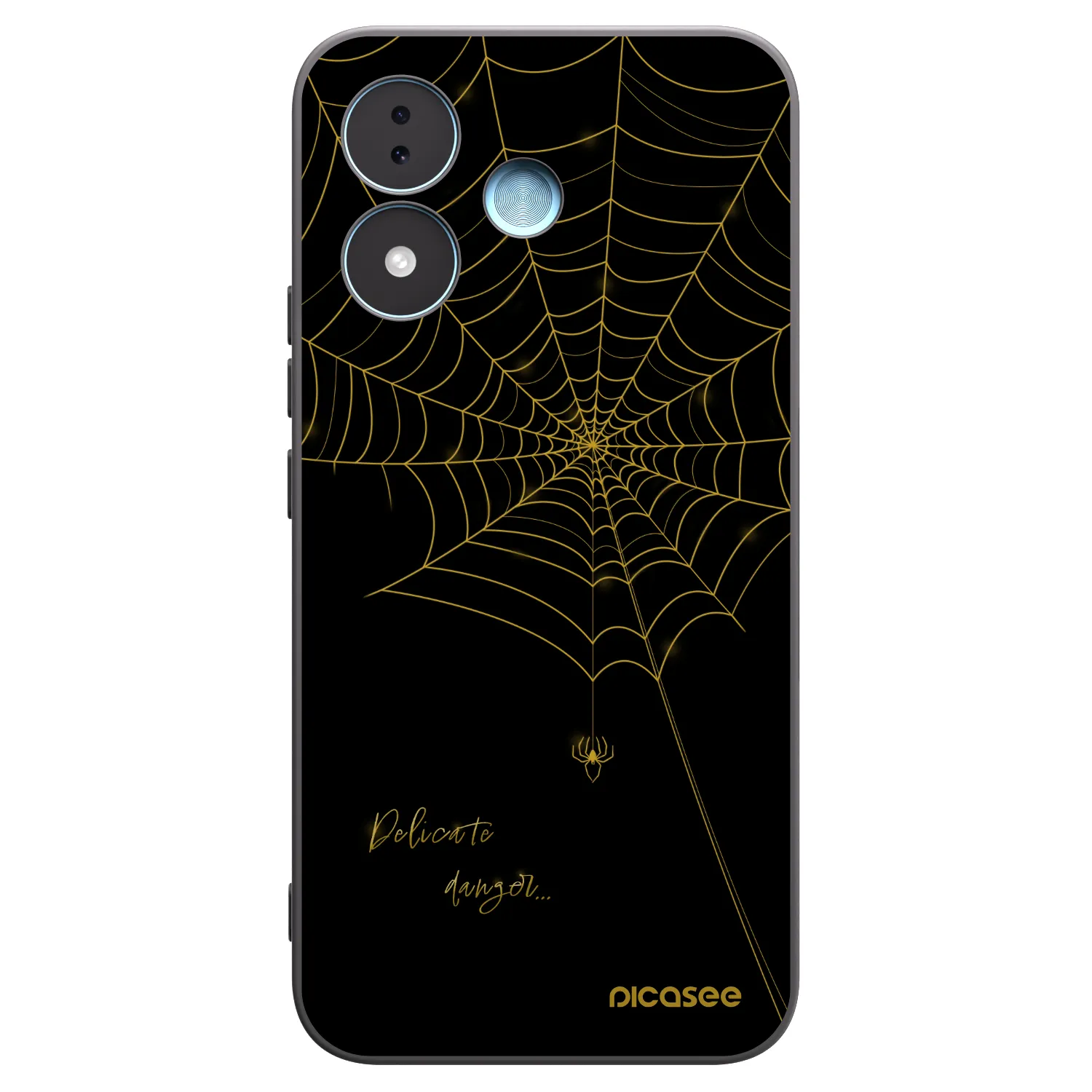 Picasee crna silikonska maskica za Xiaomi Redmi Note 17 5G - Delicate danger