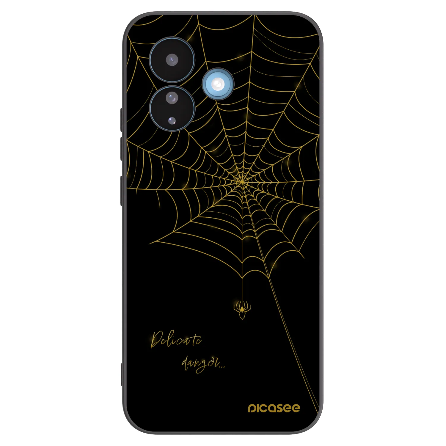 Picasee crna silikonska maskica za Xiaomi Redmi Note 17 Pro 5G - Delicate danger