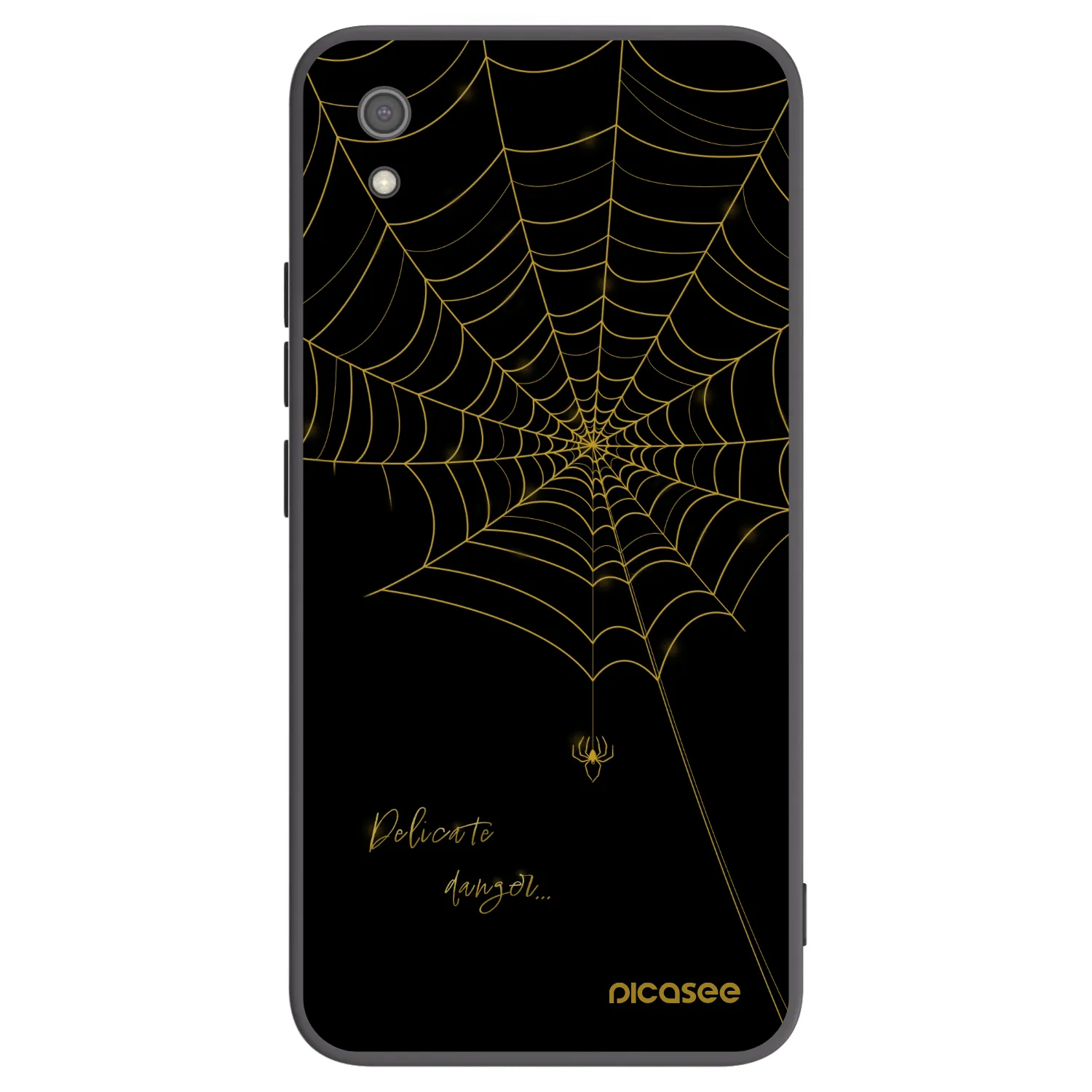 Picasee crna silikonska maskica za Xiaomi Redmi 7A - Delicate danger