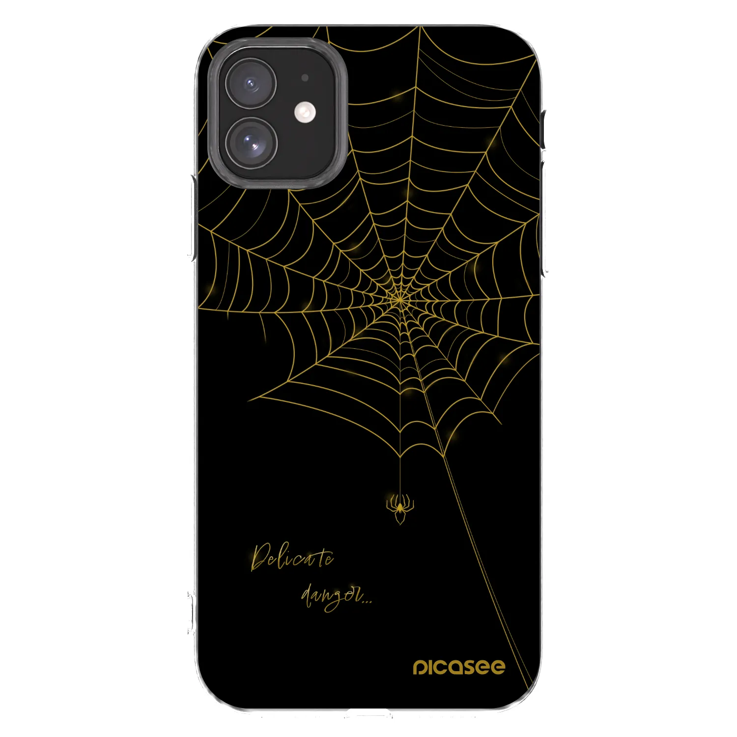 Picasee silikonska prozirna maskica za Apple iPhone 11 - Delicate danger