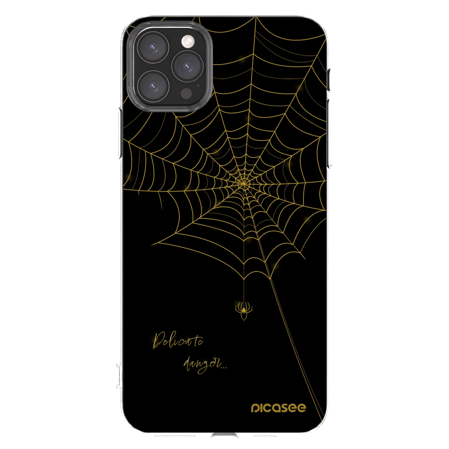 Picasee silikonska prozirna maskica za Apple iPhone 11 Pro Max - Delicate danger