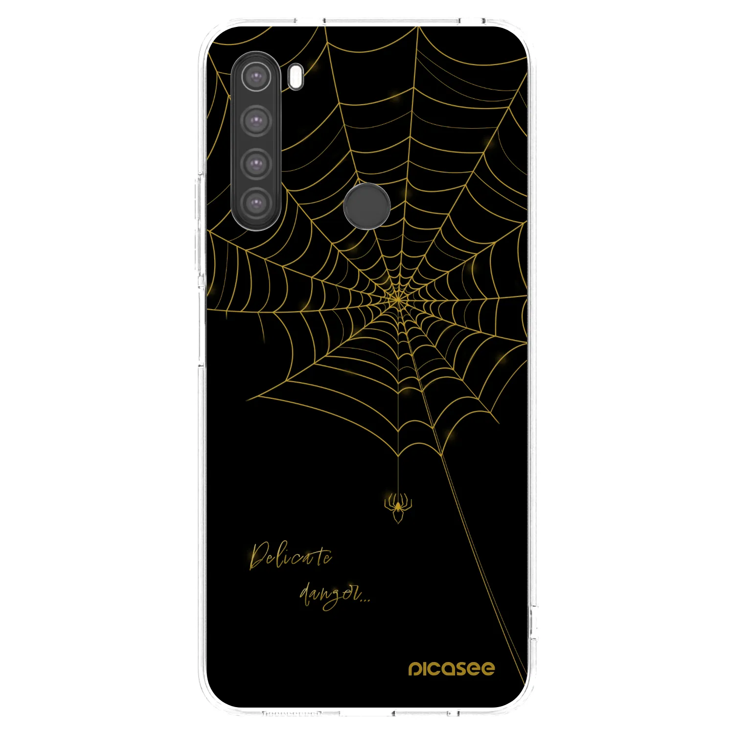Picasee silikonska prozirna maskica za Xiaomi Redmi Note 8 - Delicate danger