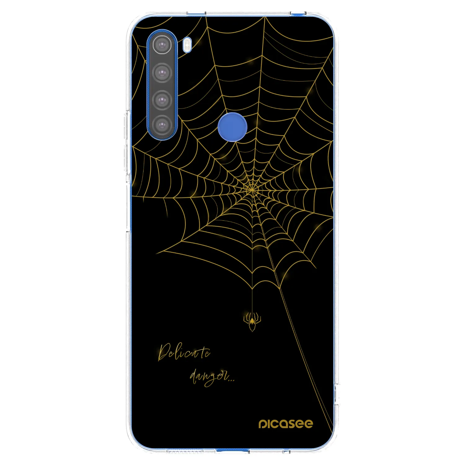 Picasee silikonska prozirna maskica za Xiaomi Redmi Note 8T - Delicate danger