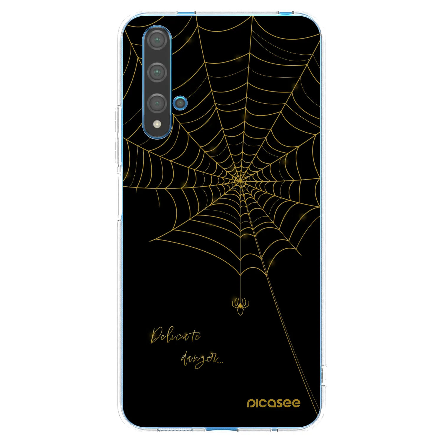 Picasee silikonska prozirna maskica za Huawei Nova 5T - Delicate danger