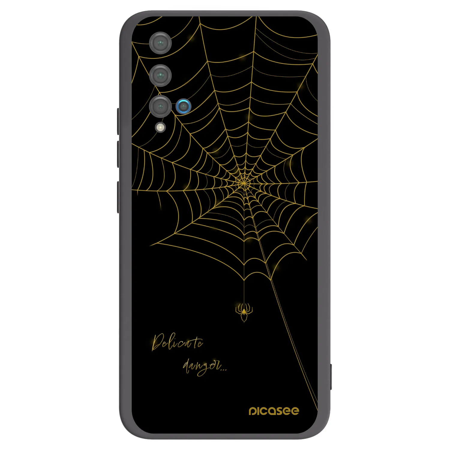 Picasee crna silikonska maskica za Huawei Nova 5T - Delicate danger