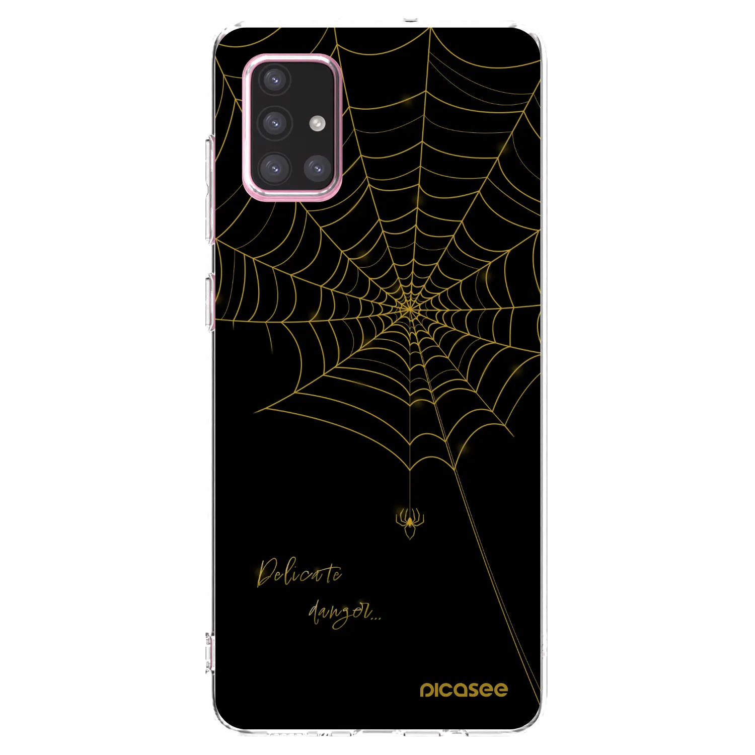 Picasee silikonska prozirna maskica za Samsung Galaxy A71 A715F - Delicate danger