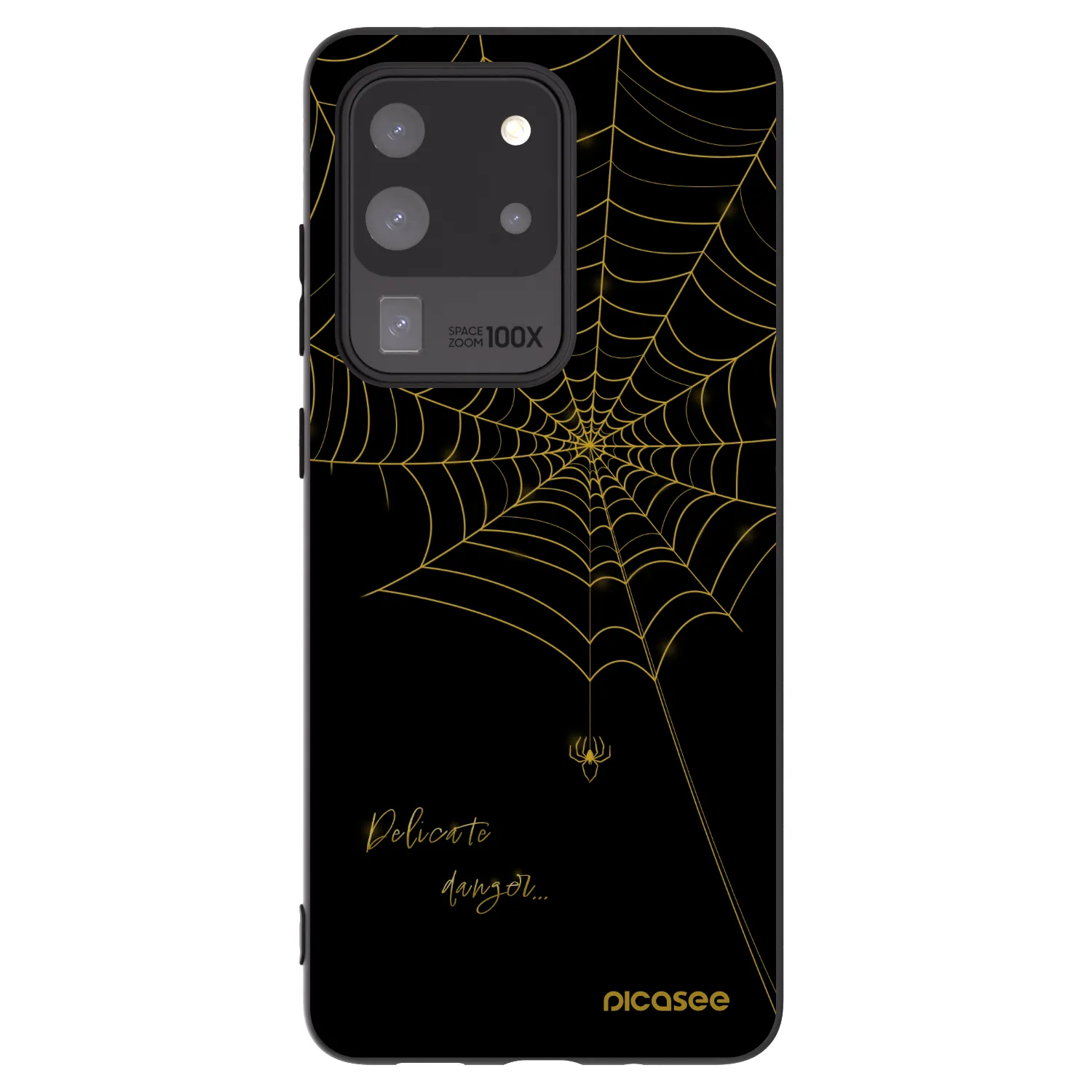 Picasee crna silikonska maskica za Samsung Galaxy S20 Ultra 5G G988F - Delicate danger