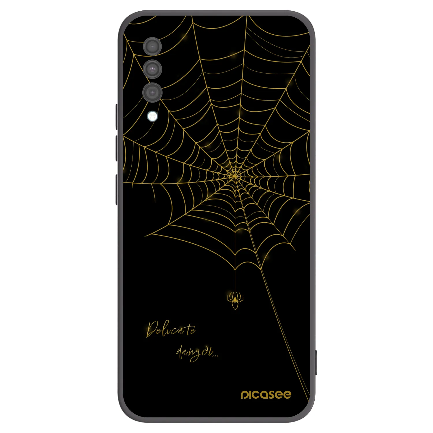 Picasee crna silikonska maskica za Samsung Galaxy A30s A307F - Delicate danger