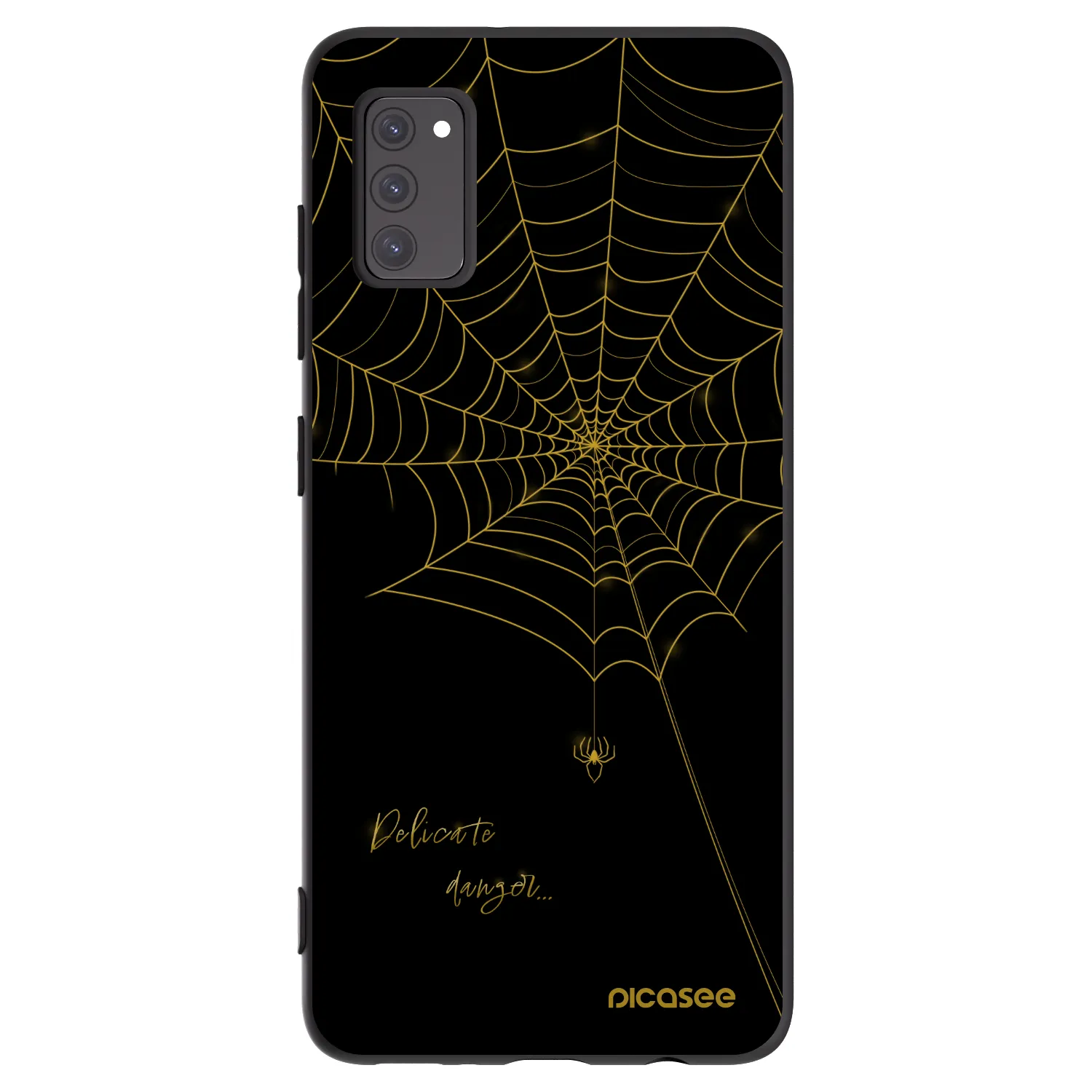 Picasee crna silikonska maskica za Samsung Galaxy A41 A415F - Delicate danger