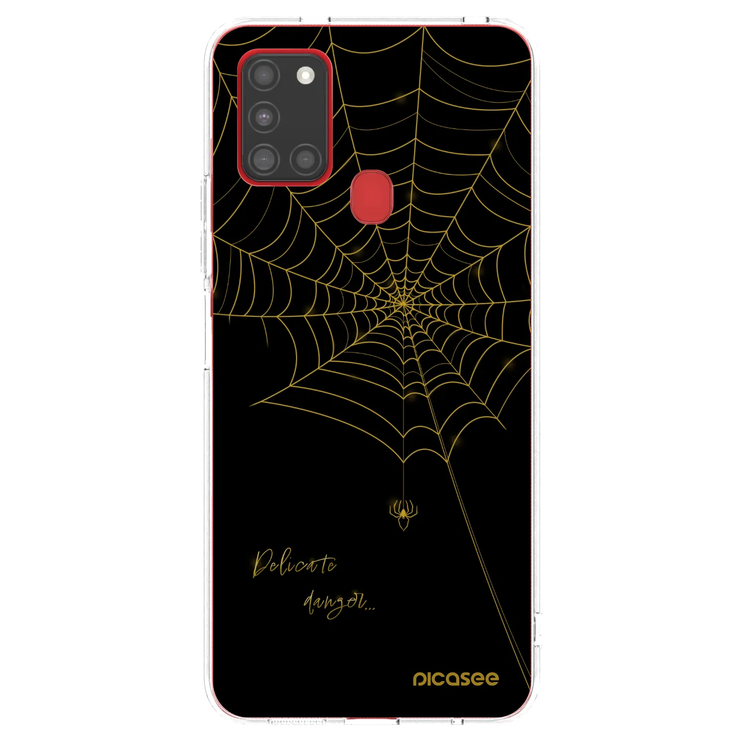 Picasee silikonska prozirna maskica za Samsung Galaxy A21s - Delicate danger