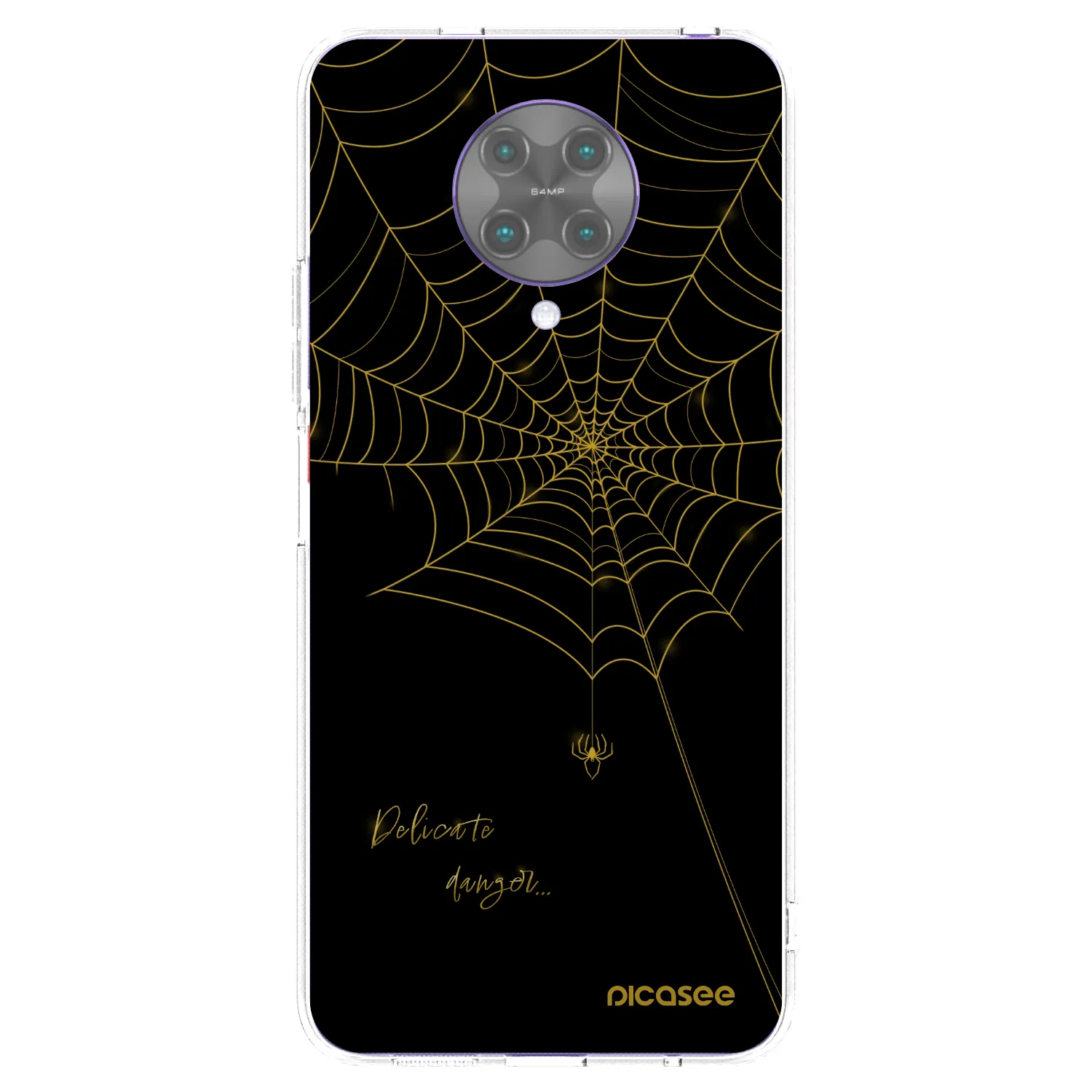 Picasee silikonska prozirna maskica za Xiaomi Poco F2 Pro - Delicate danger