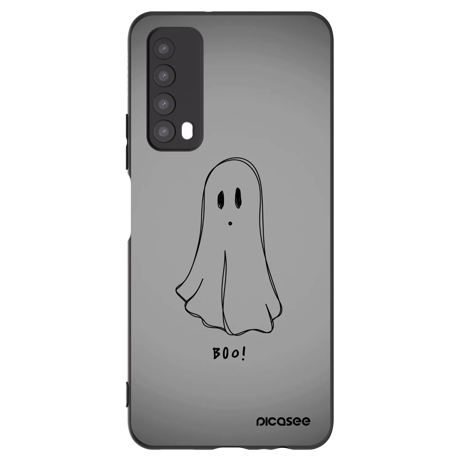 Picasee crna silikonska maskica za Huawei P Smart 2021 - Ghost