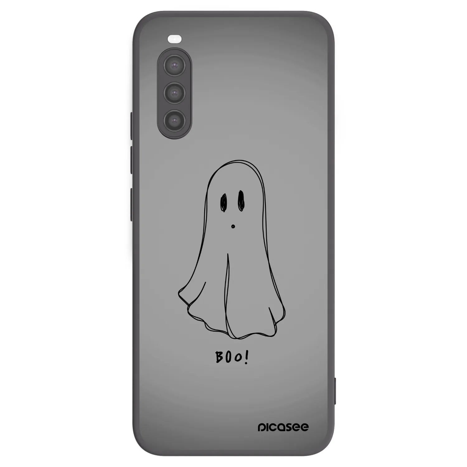Picasee crna silikonska maskica za Sony Xperia 10 II - Ghost