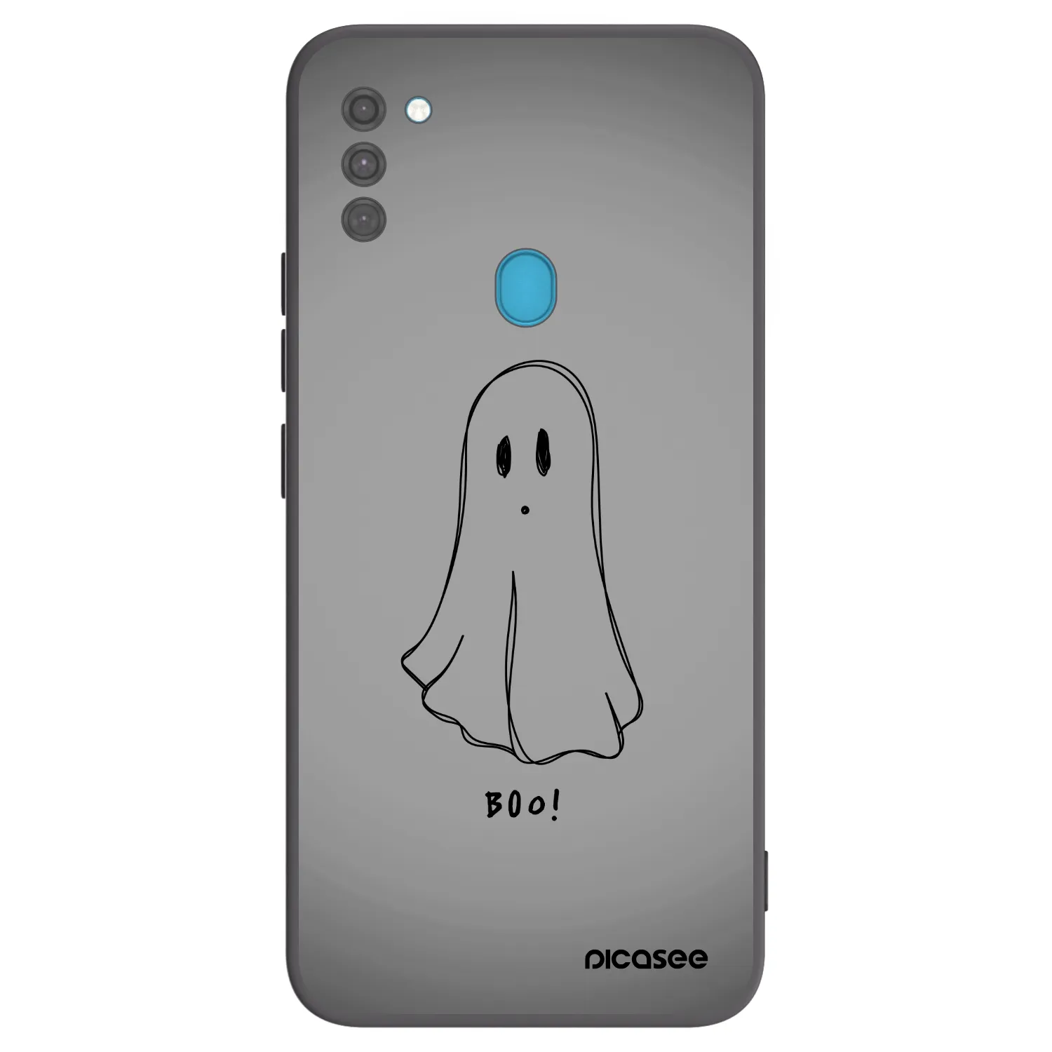 Picasee crna silikonska maskica za Samsung Galaxy M11 - Ghost
