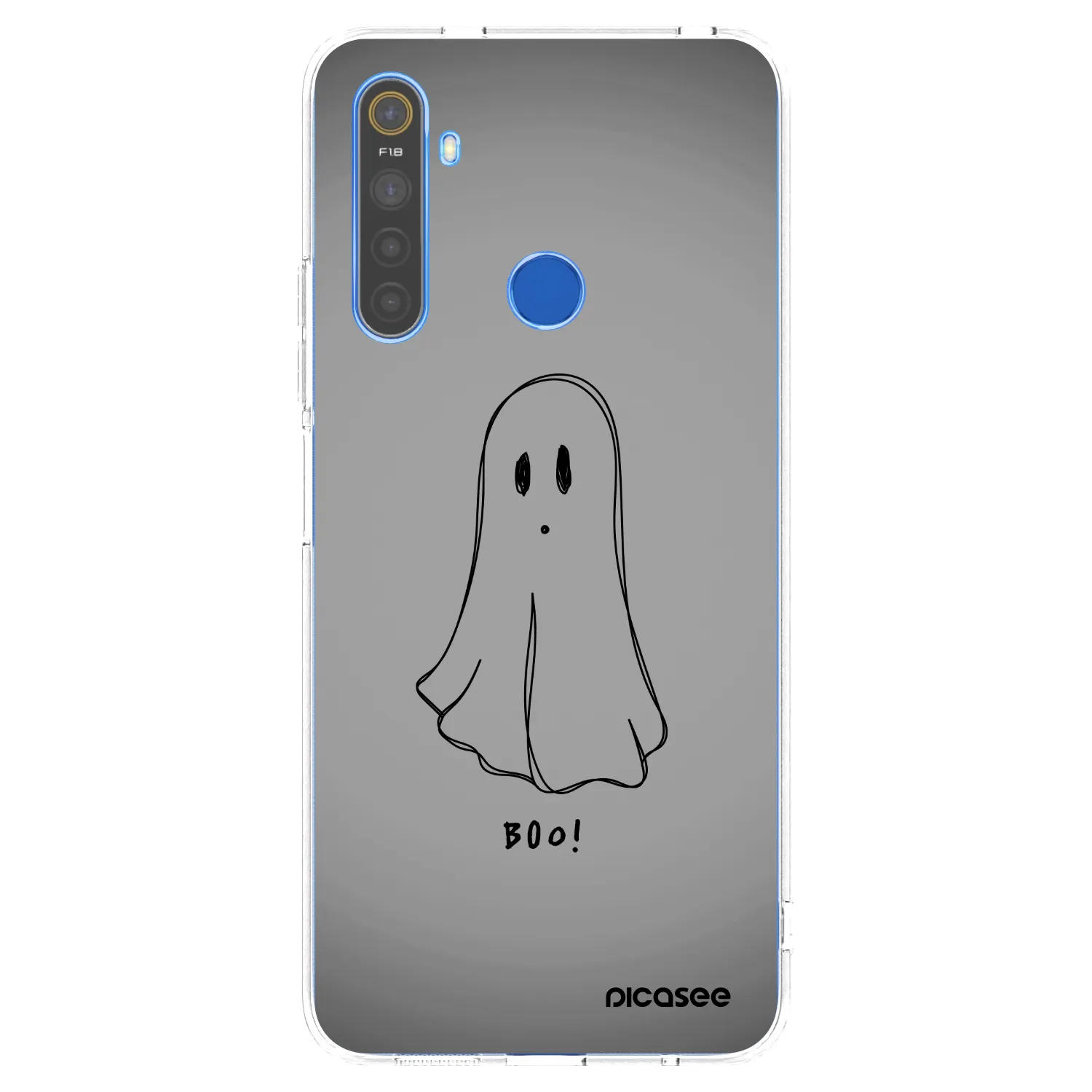 Picasee silikonska prozirna maskica za Realme 5 - Ghost