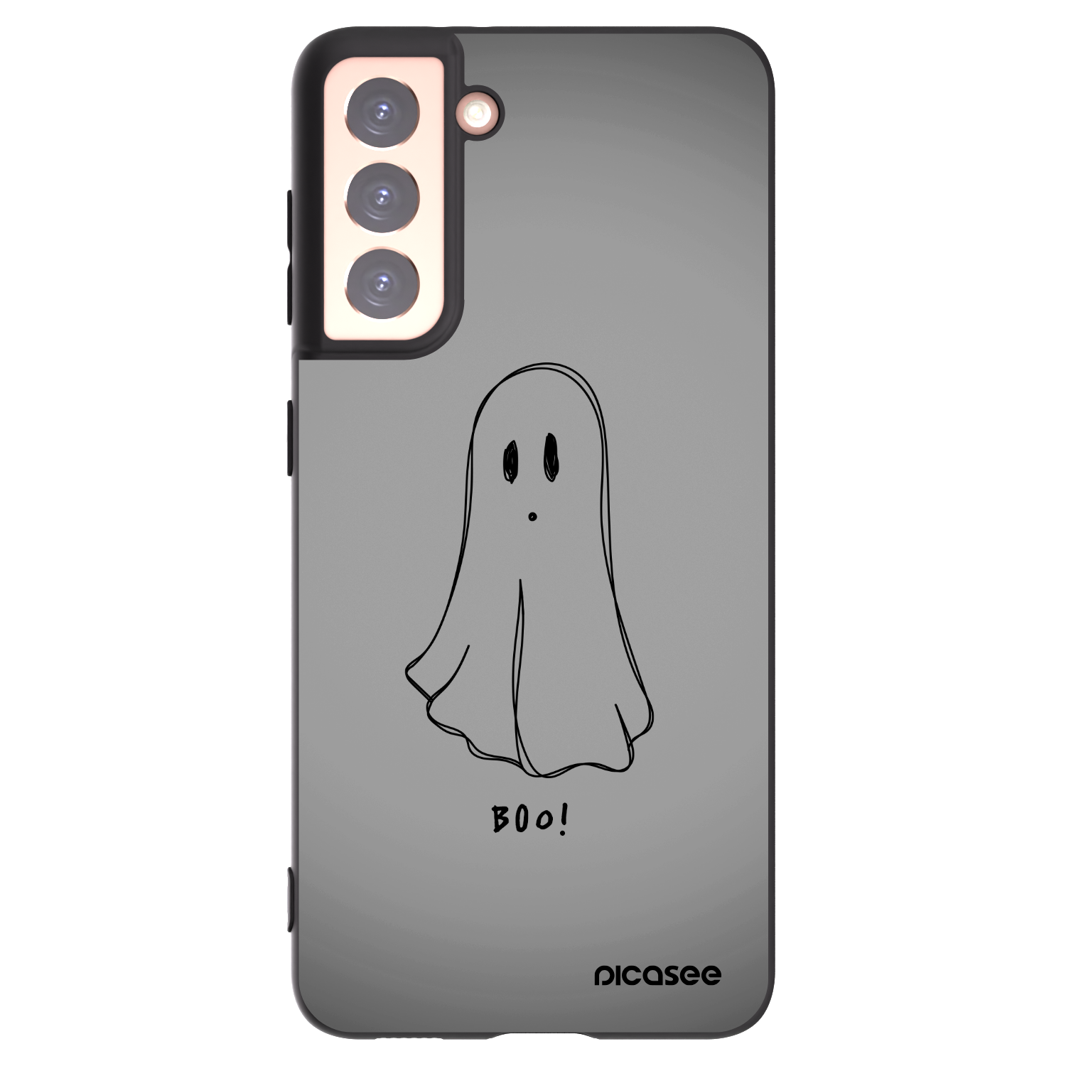 Picasee crna silikonska maskica za Samsung Galaxy S21 5G G991B - Ghost