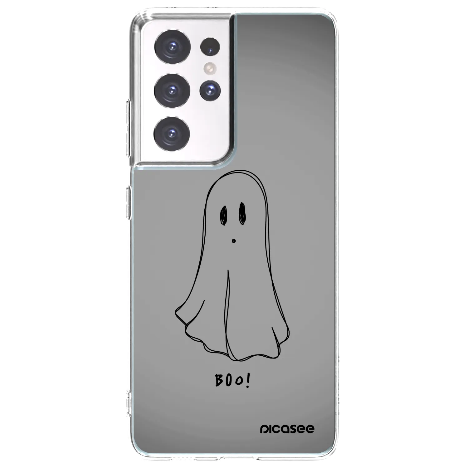 Picasee silikonska prozirna maskica za Samsung Galaxy S21 Ultra 5G G998B - Ghost