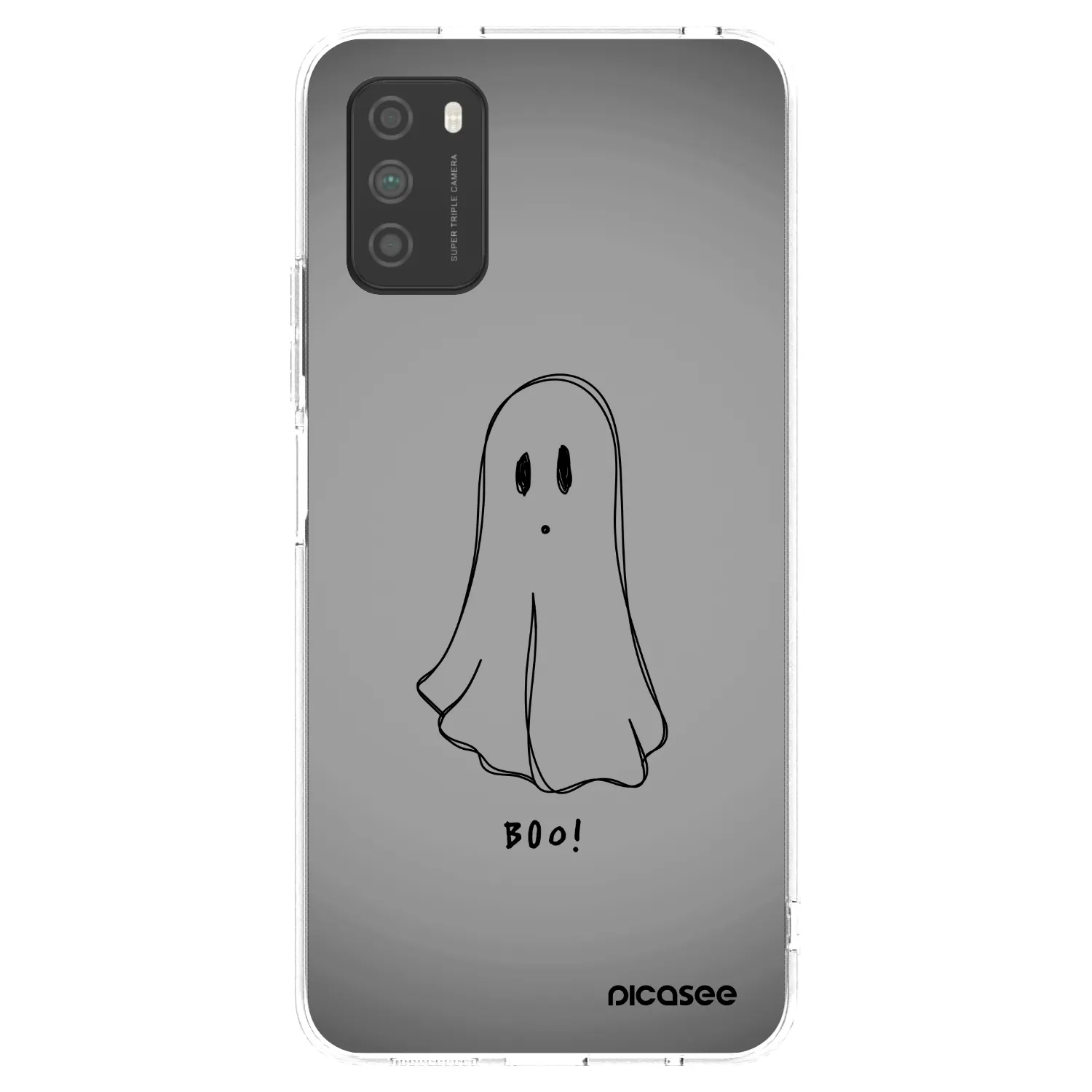 Picasee silikonska prozirna maskica za Xiaomi Poco M3 - Ghost
