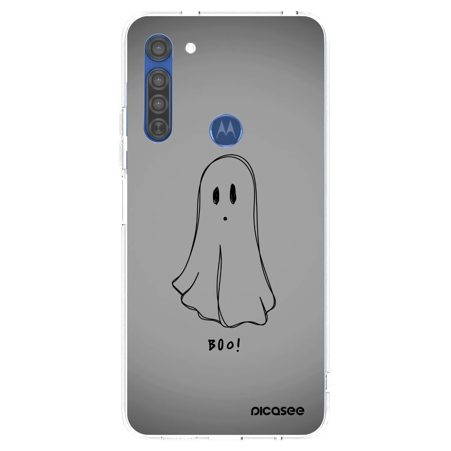 Picasee silikonska prozirna maskica za Motorola Moto G8 - Ghost