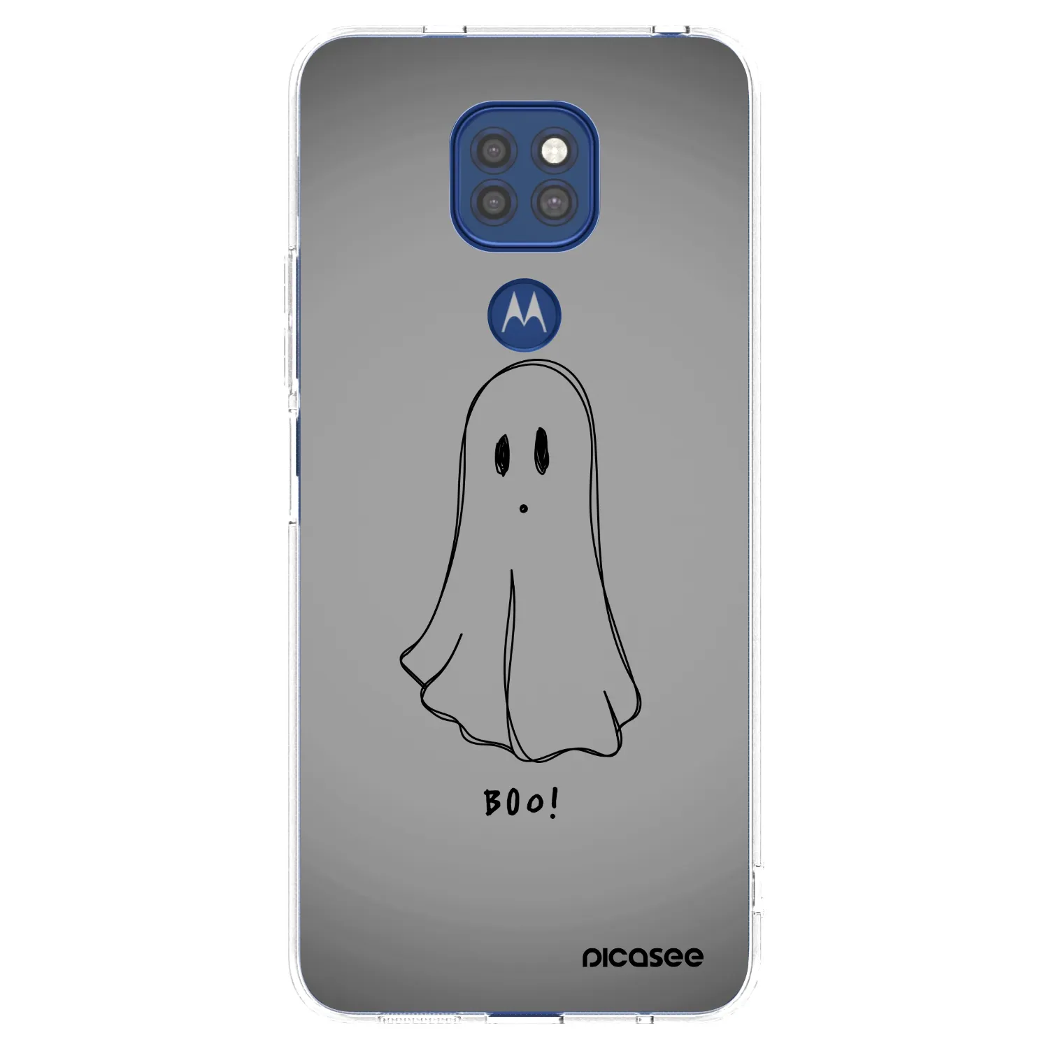 Picasee silikonska prozirna maskica za Motorola Moto G9 Play - Ghost
