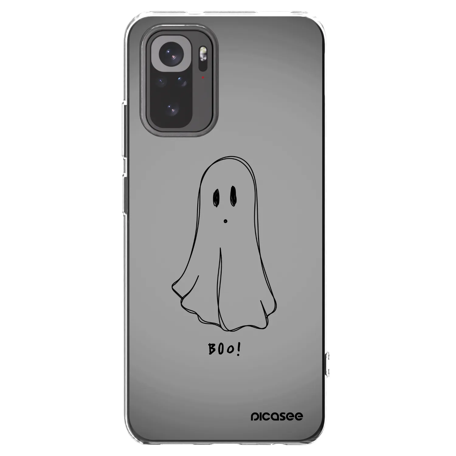 Picasee silikonska prozirna maskica za Xiaomi Redmi Note 10 - Ghost