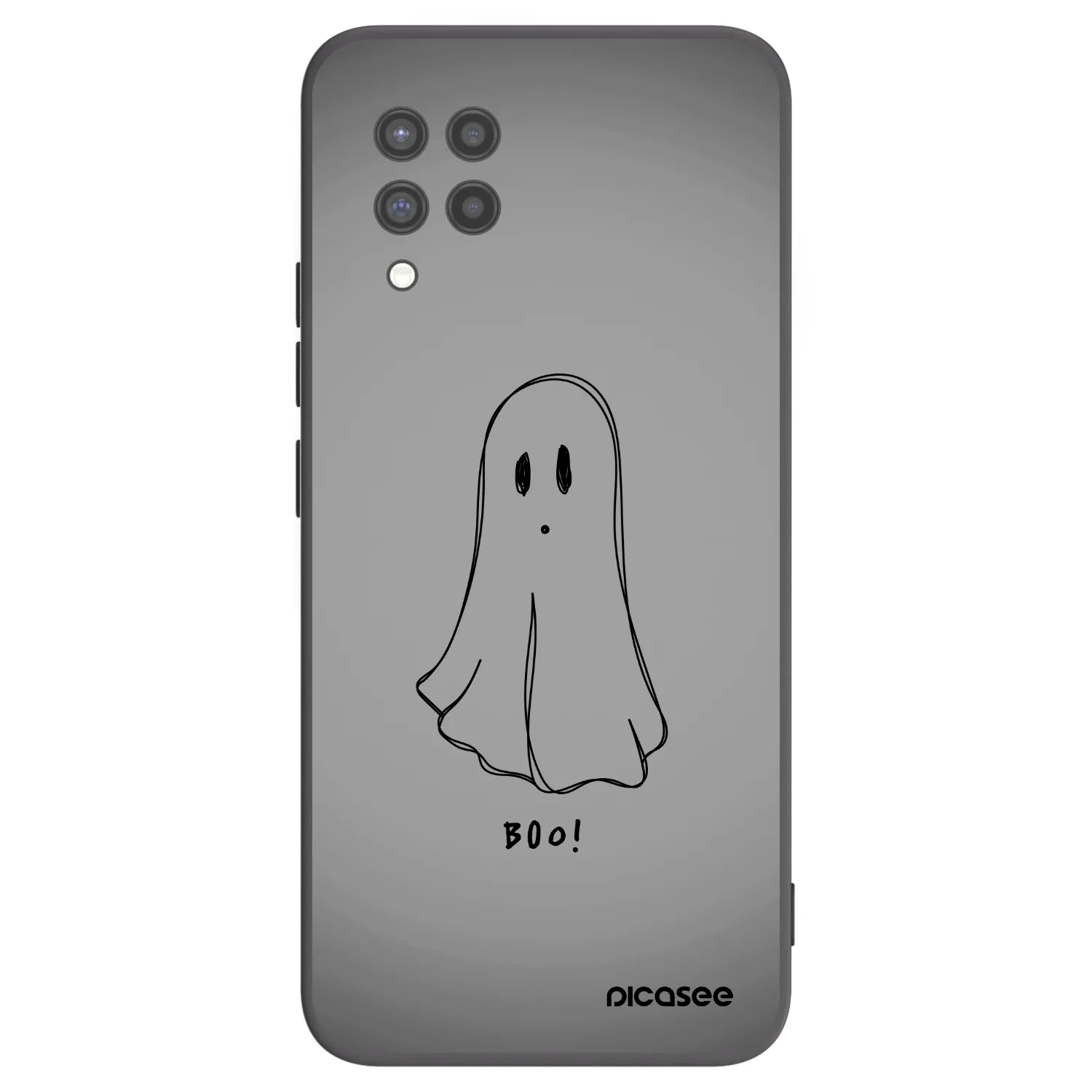 Picasee crna silikonska maskica za Samsung Galaxy A42 A426B - Ghost