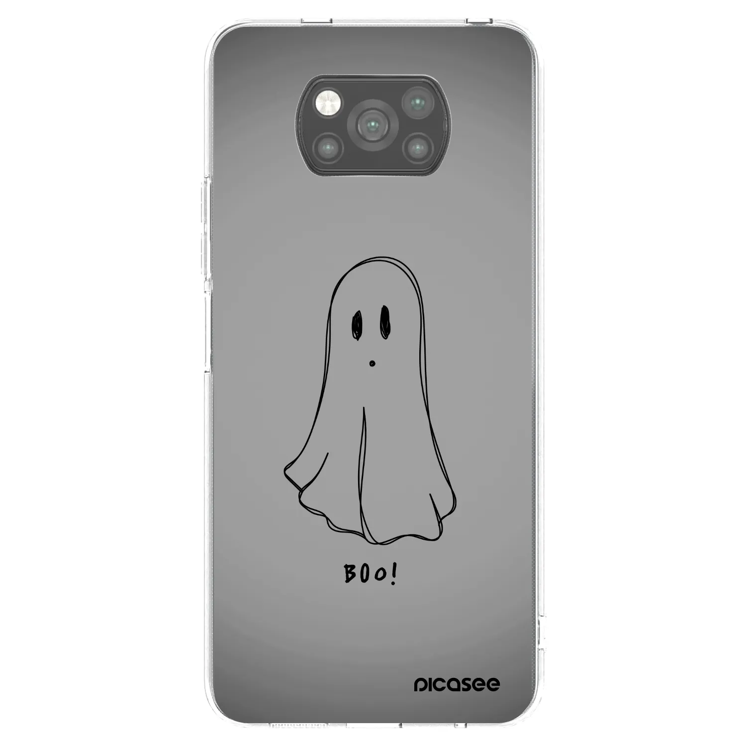 Picasee crna silikonska maskica za Xiaomi Poco X3 Pro - Ghost