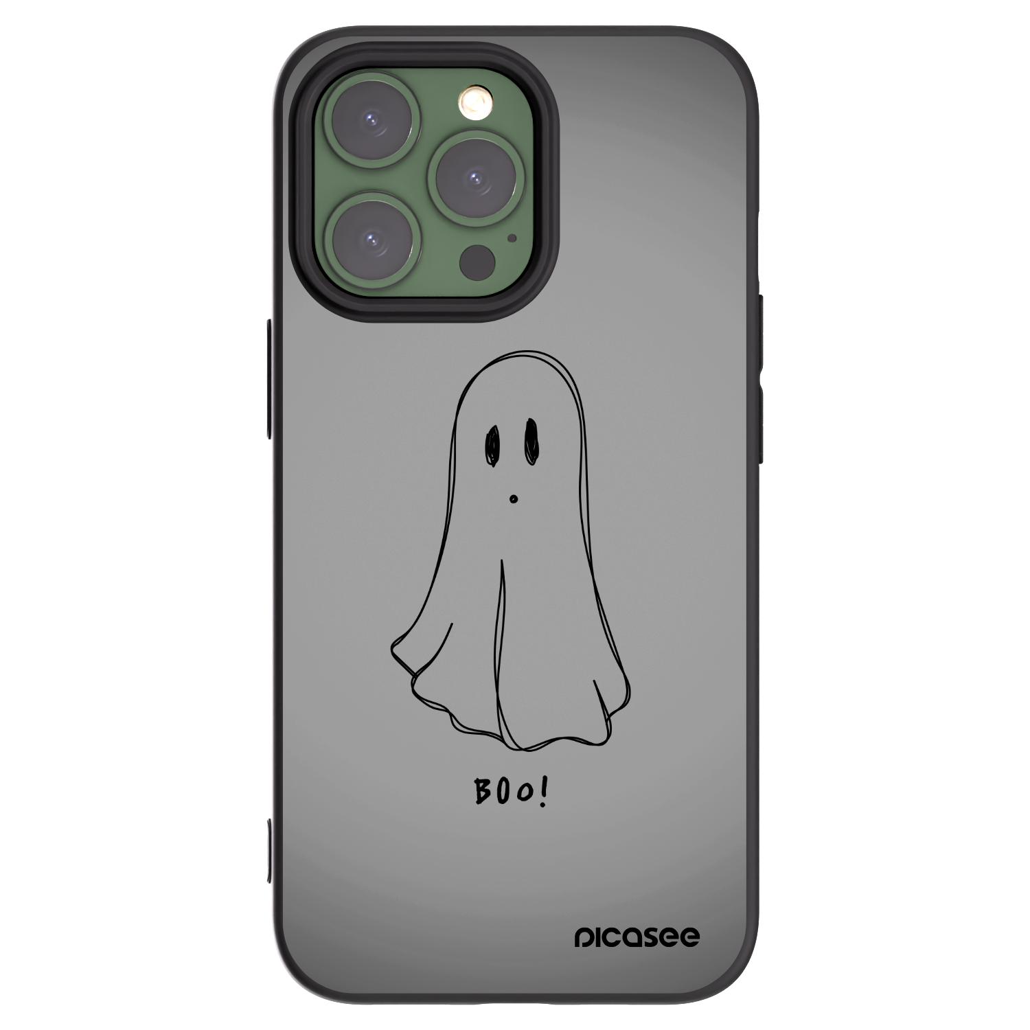 Picasee crna silikonska maskica za Apple iPhone 13 Pro - Ghost