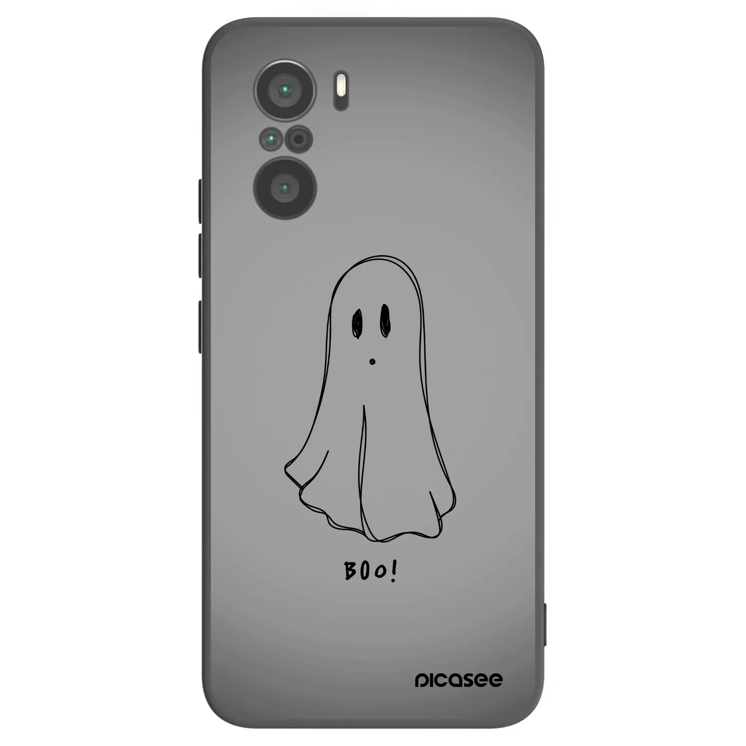 Picasee crna silikonska maskica za Xiaomi Poco F3 - Ghost