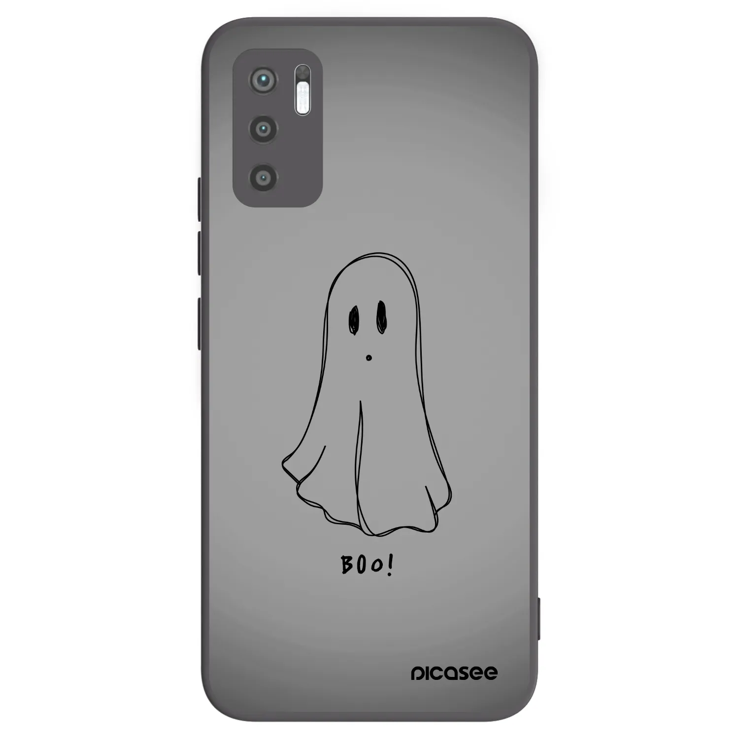 Picasee crna silikonska maskica za Xiaomi Redmi Note 10 5G - Ghost