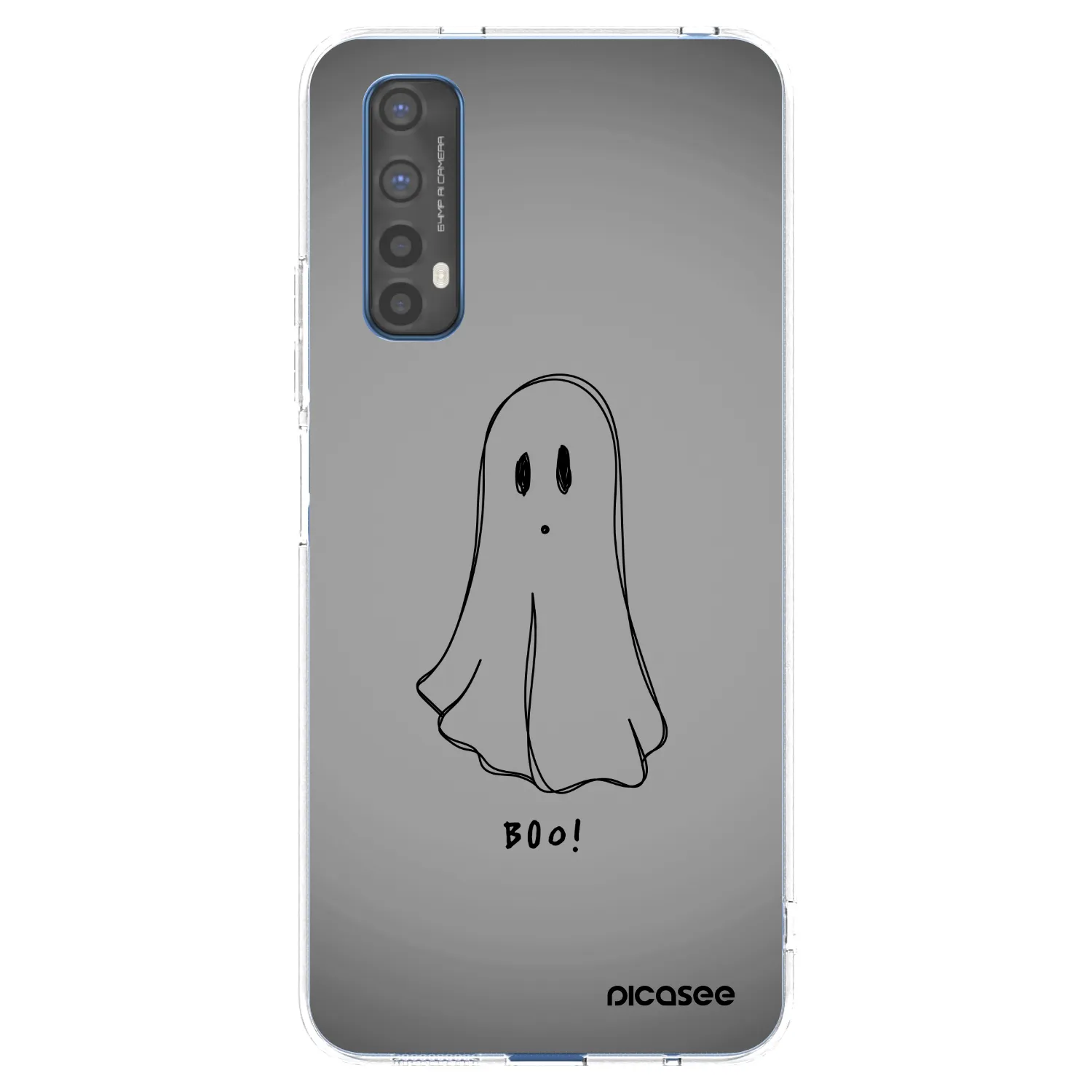 Picasee silikonska prozirna maskica za Realme 7 - Ghost