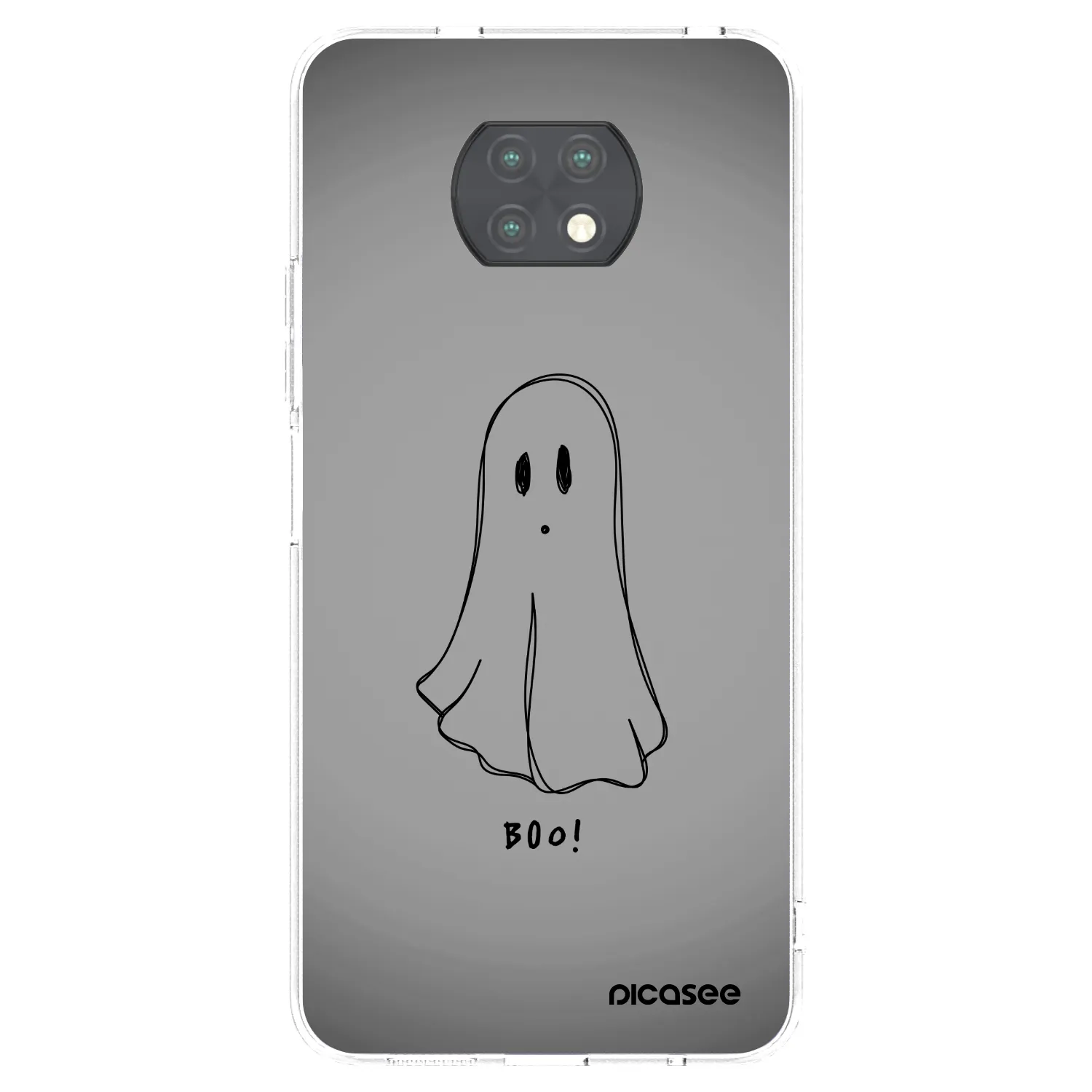 Picasee silikonska prozirna maskica za Xiaomi Redmi Note 9T - Ghost