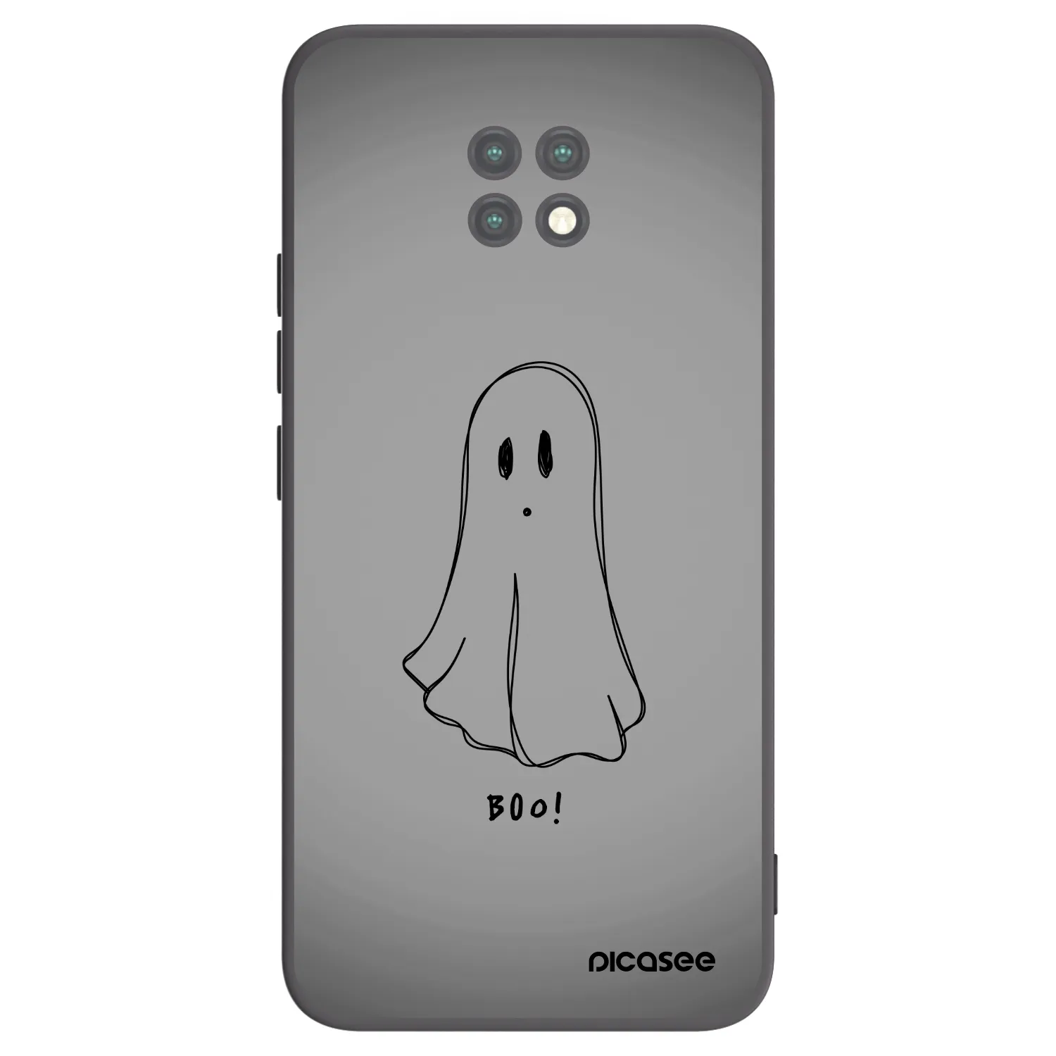 Picasee crna silikonska maskica za Xiaomi Redmi Note 9T - Ghost