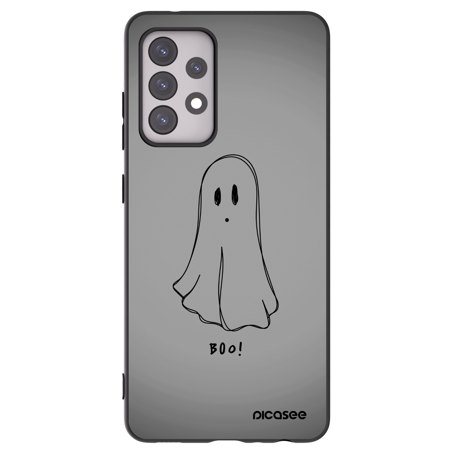 Picasee crna silikonska maskica za Samsung Galaxy A52s 5G A528B - Ghost