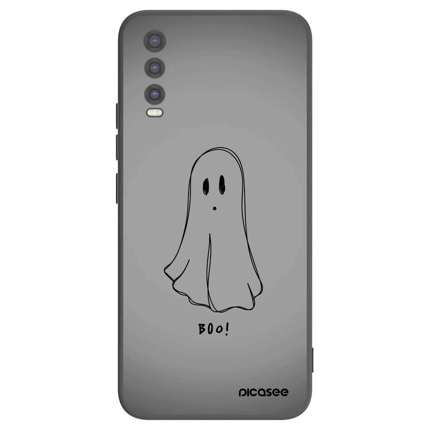 Picasee crna silikonska maskica za Vivo Y20s - Ghost