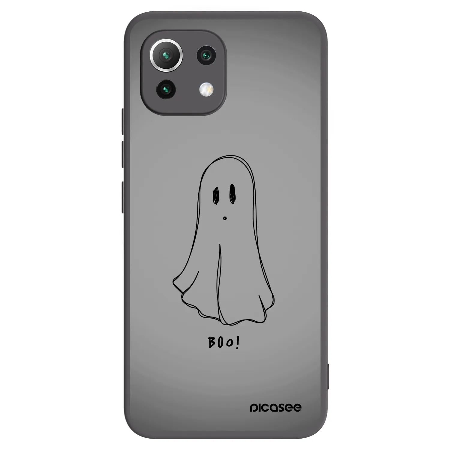 Picasee crna silikonska maskica za Xiaomi 11 Lite 5G NE - Ghost