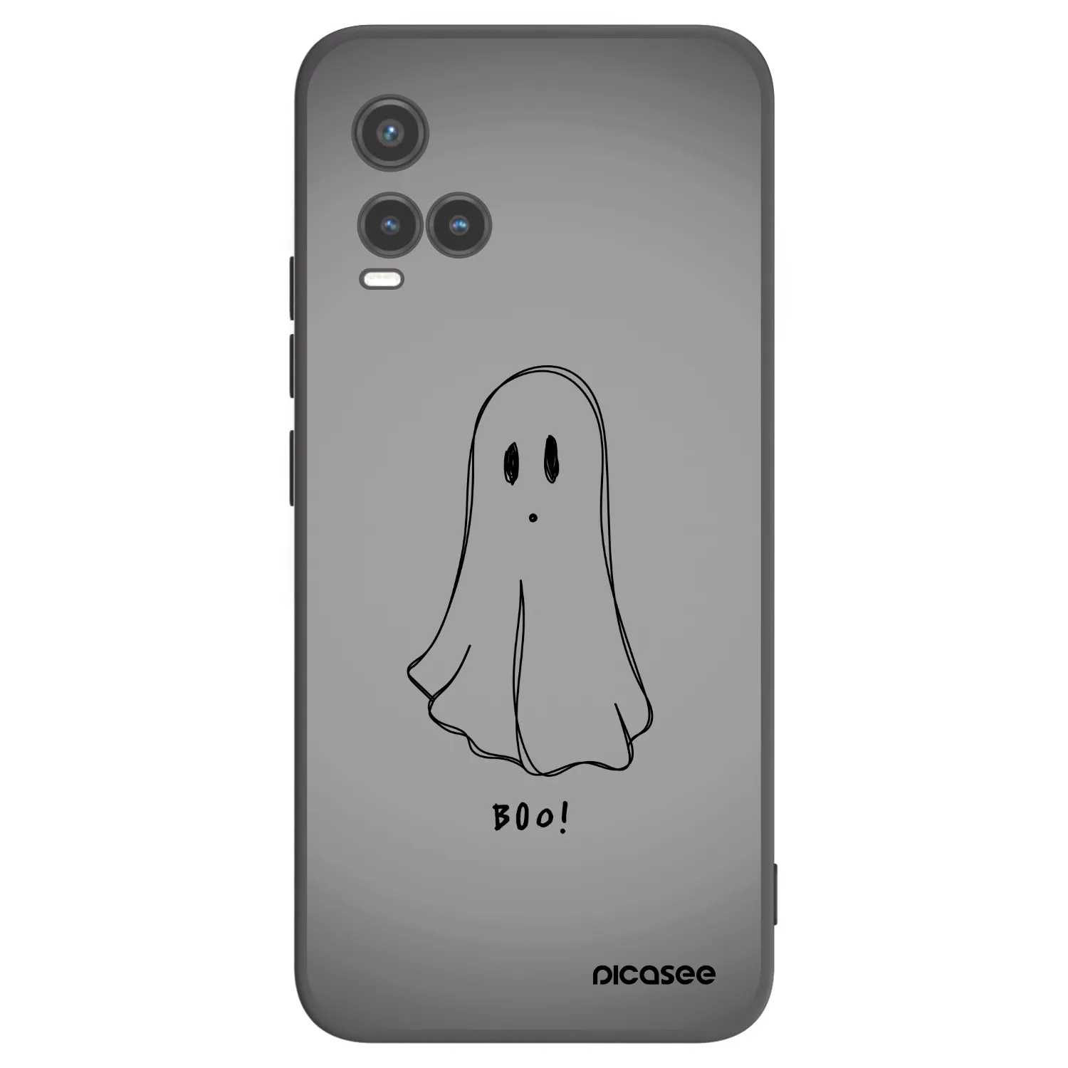 Picasee crna silikonska maskica za Vivo Y33s - Ghost