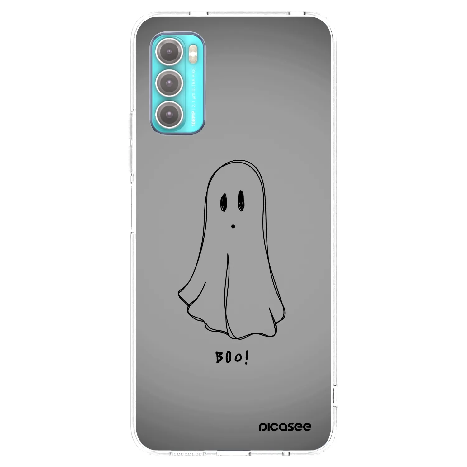 Picasee silikonska prozirna maskica za Motorola Moto G60 - Ghost