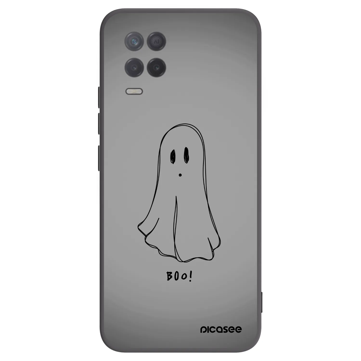 Picasee crna silikonska maskica za Realme 8 5G - Ghost
