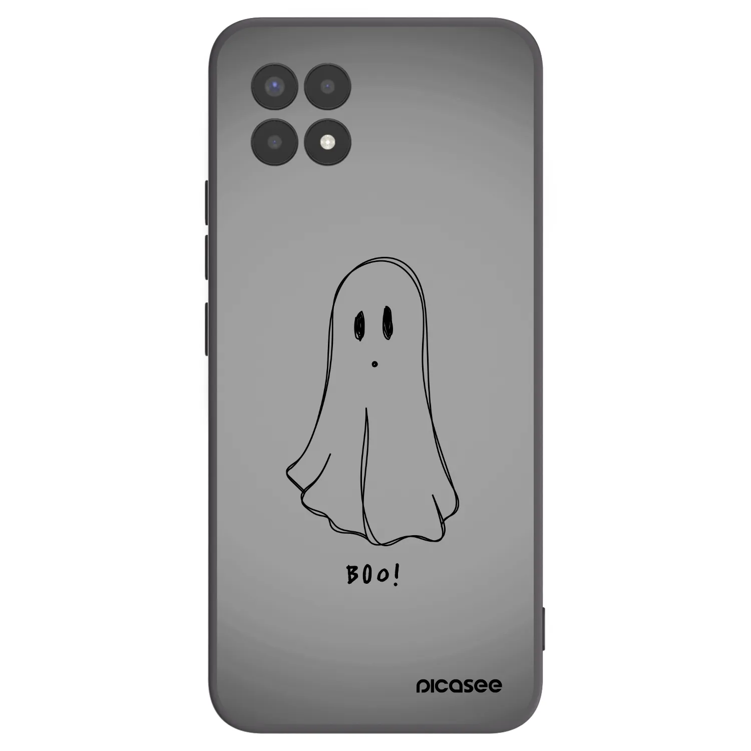 Picasee crna silikonska maskica za Realme 8i - Ghost