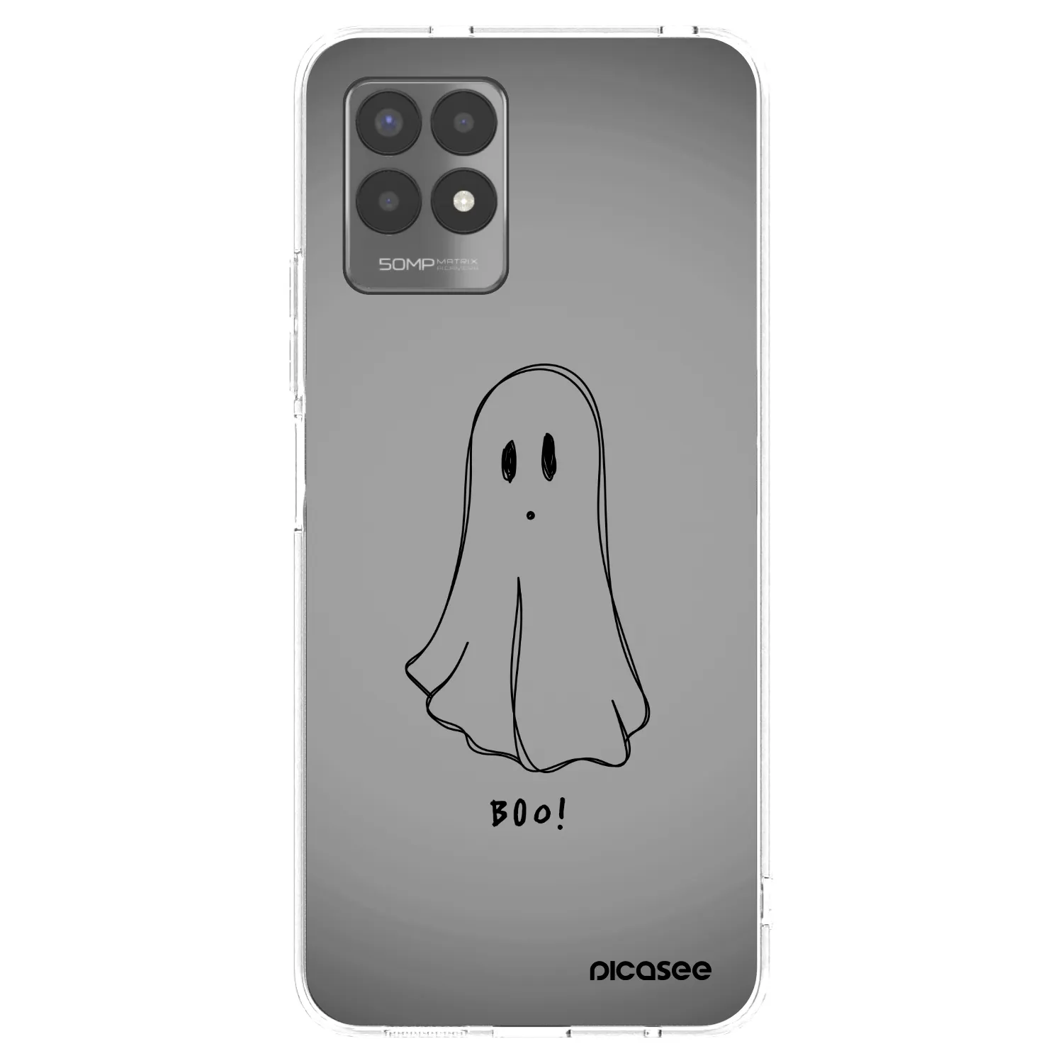 Picasee silikonska prozirna maskica za Realme 8i - Ghost