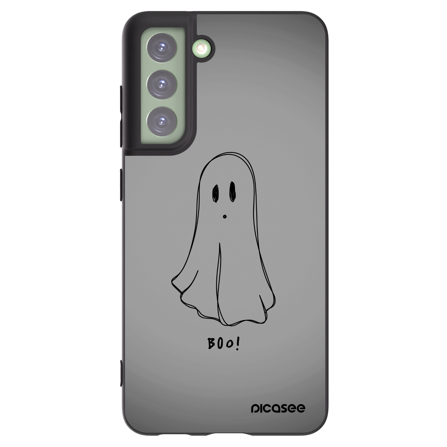 Picasee crna silikonska maskica za Samsung Galaxy S21 FE 5G - Ghost