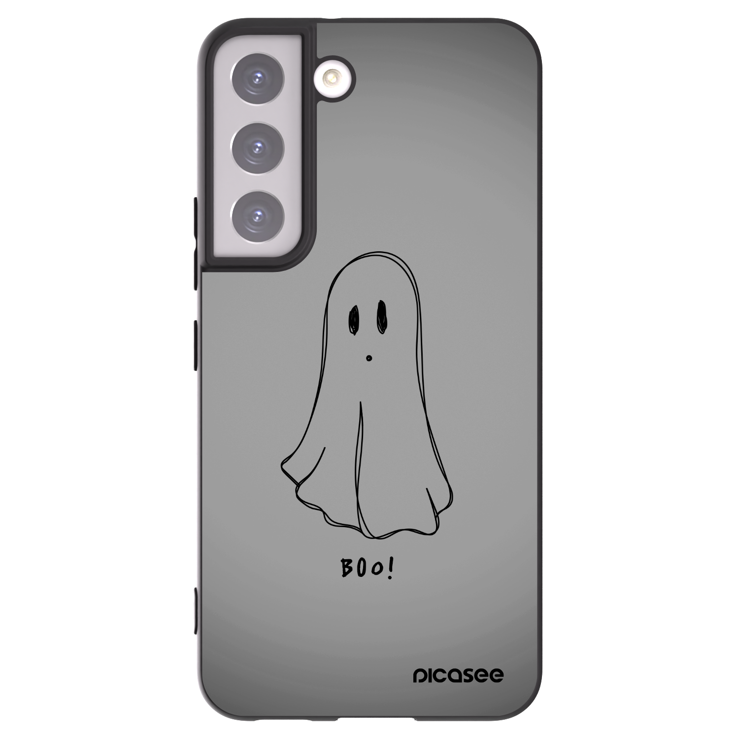 Picasee crna silikonska maskica za Samsung Galaxy S22 5G - Ghost