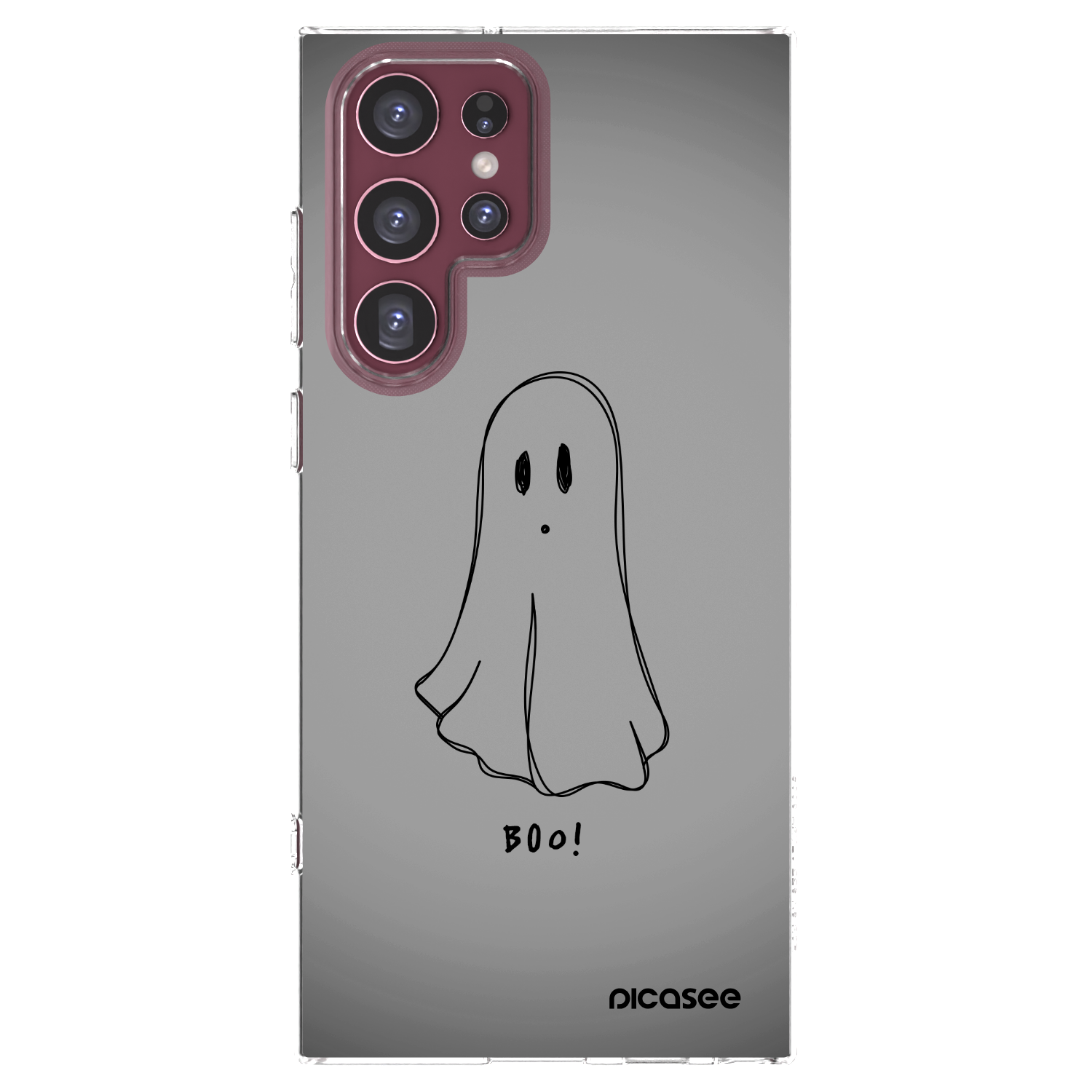 Picasee silikonska prozirna maskica za Samsung Galaxy S22 Ultra 5G - Ghost