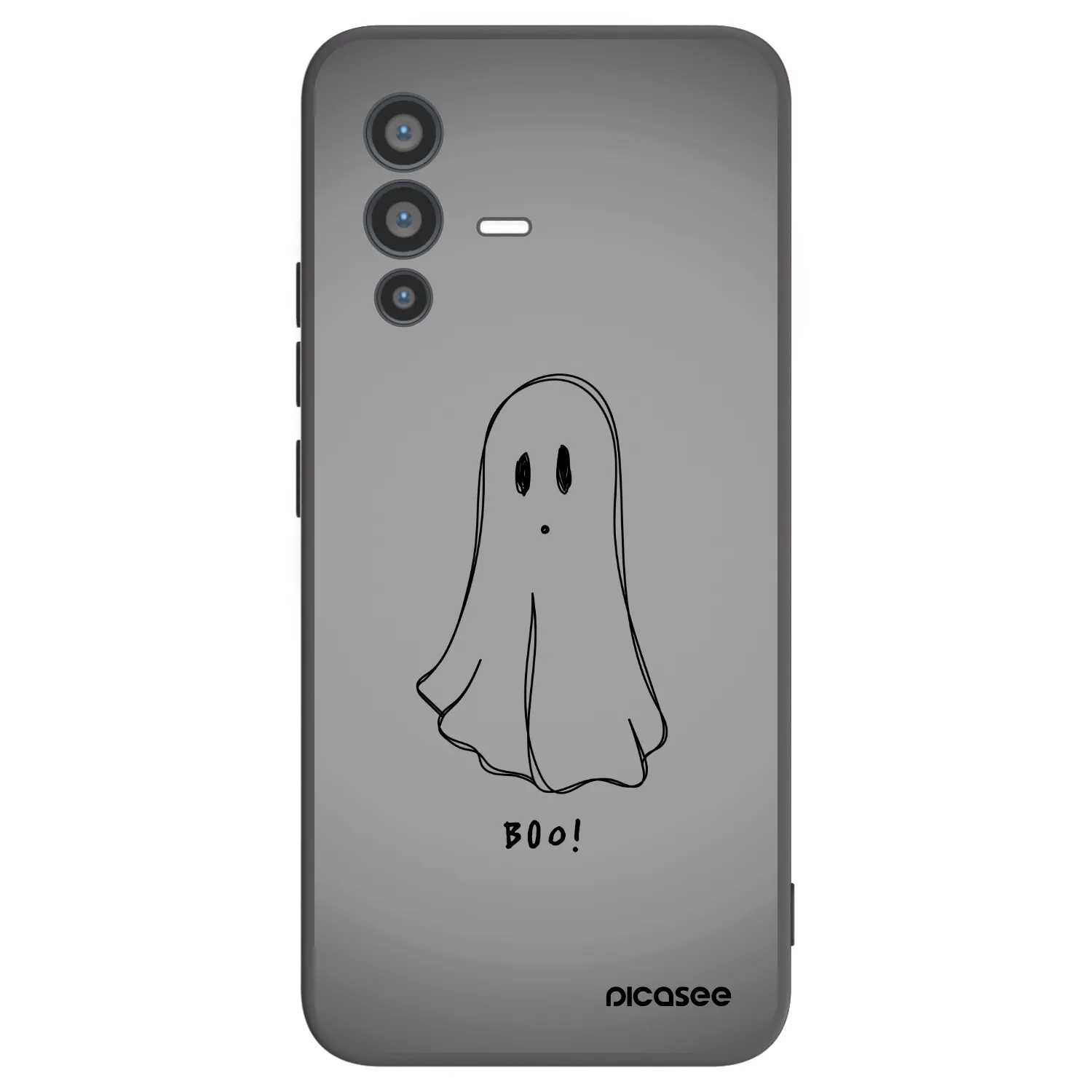 Picasee crna silikonska maskica za Vivo V23 5G - Ghost