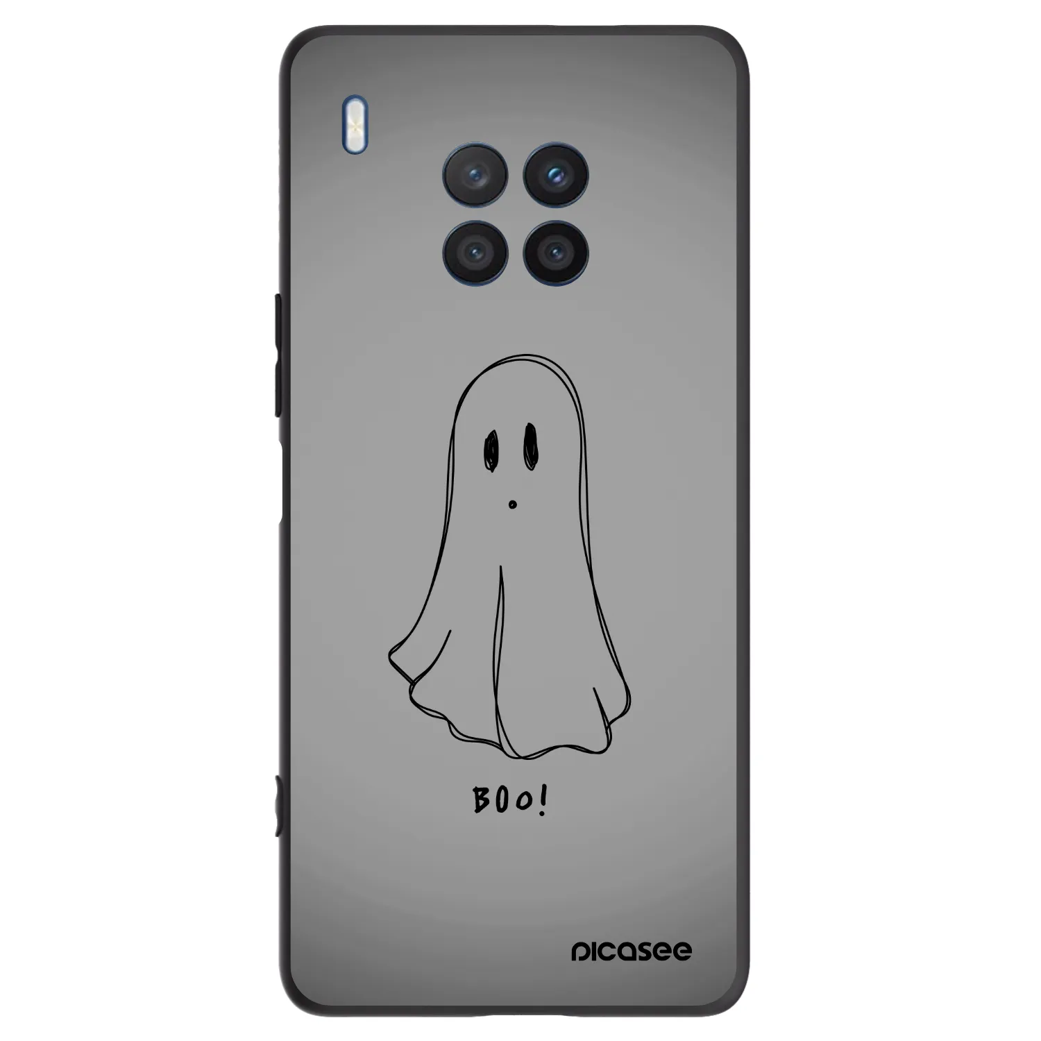 Picasee crna silikonska maskica za Honor 50 Lite - Ghost
