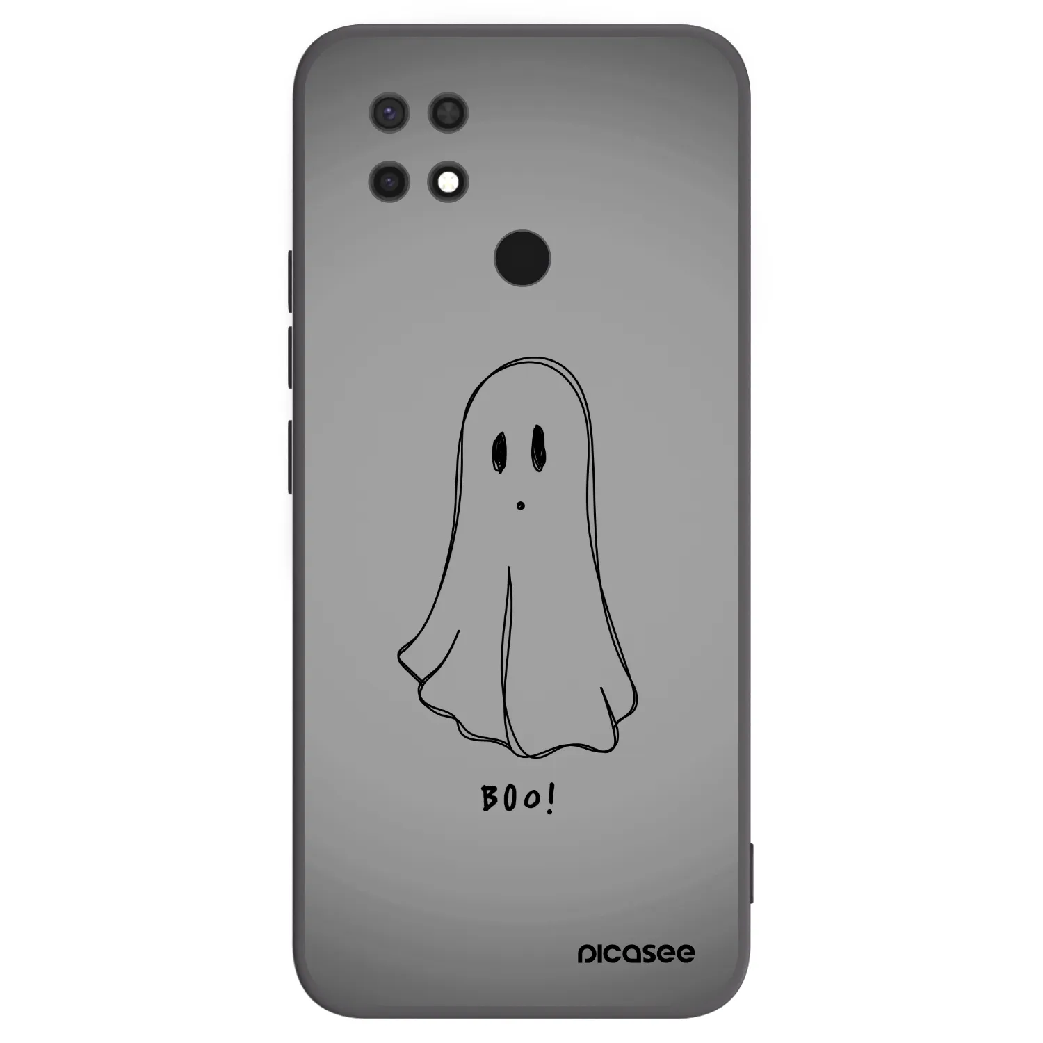 Picasee crna silikonska maskica za Xiaomi Redmi 10C - Ghost